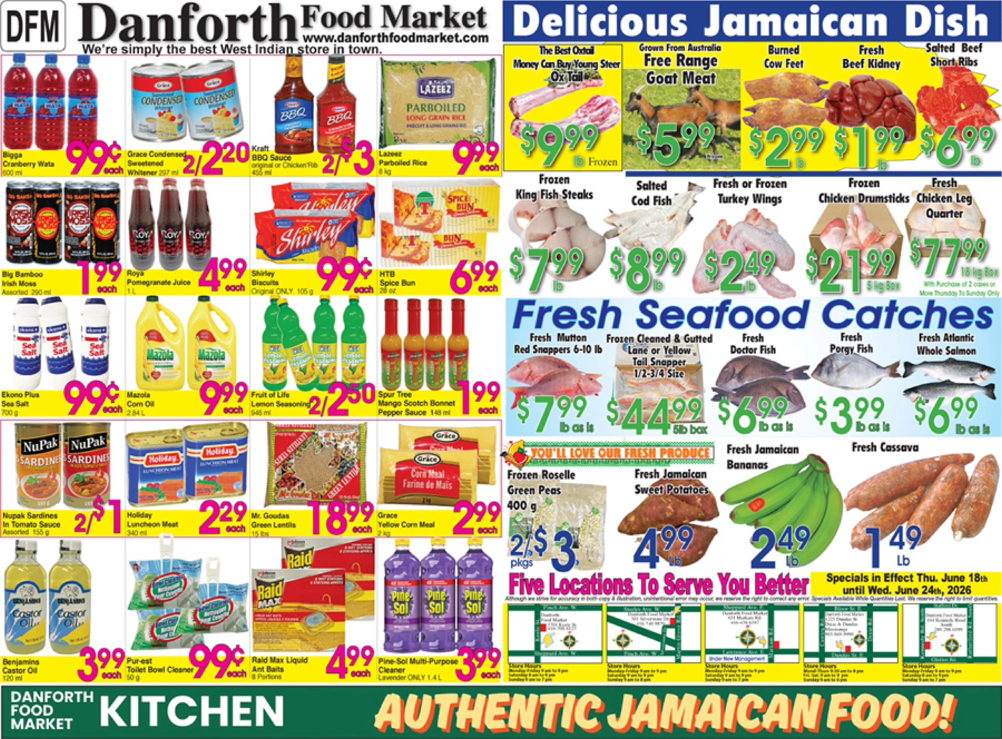 Danforth Food Market flyer page 1