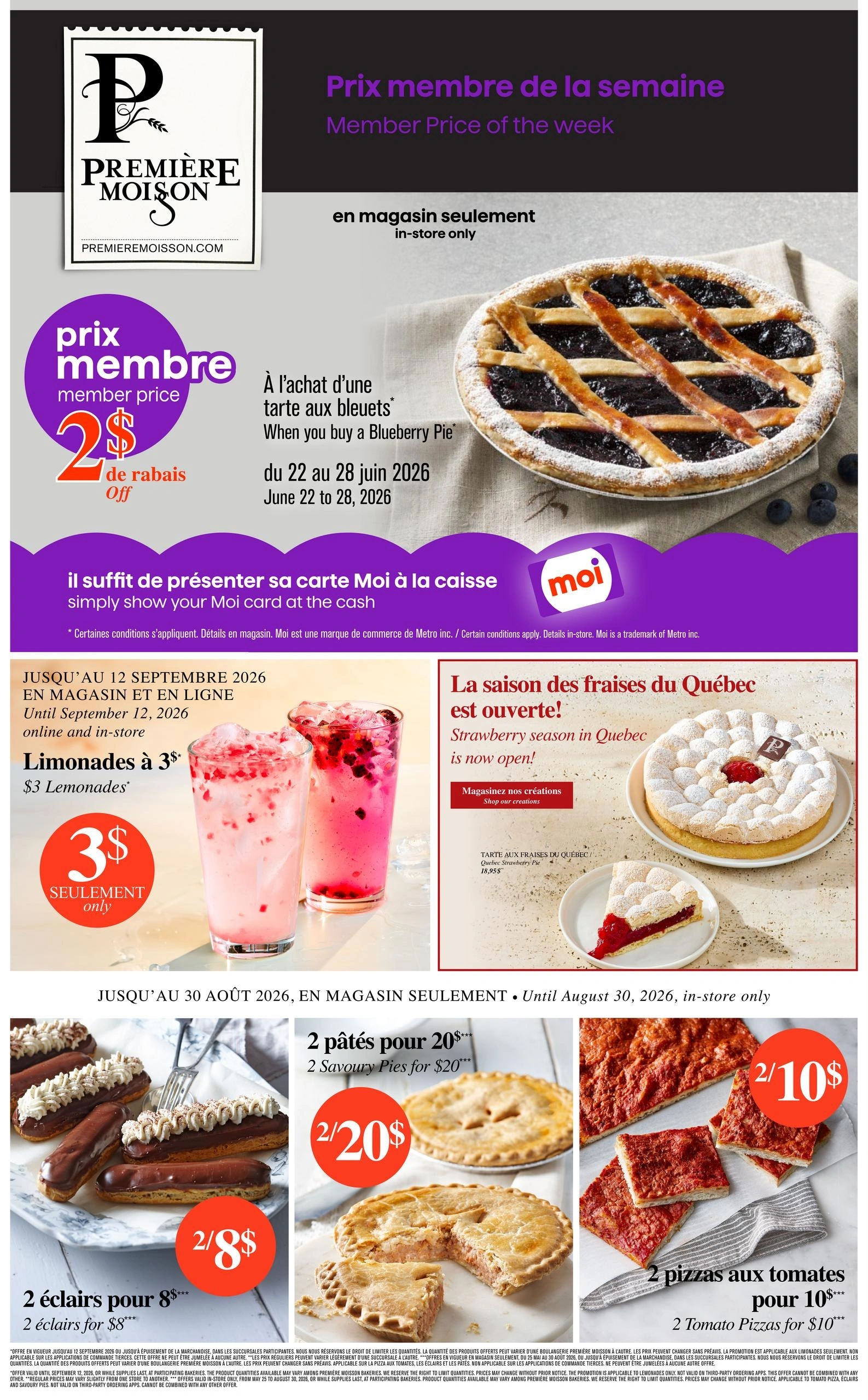 Première Moisson  flyer page 1