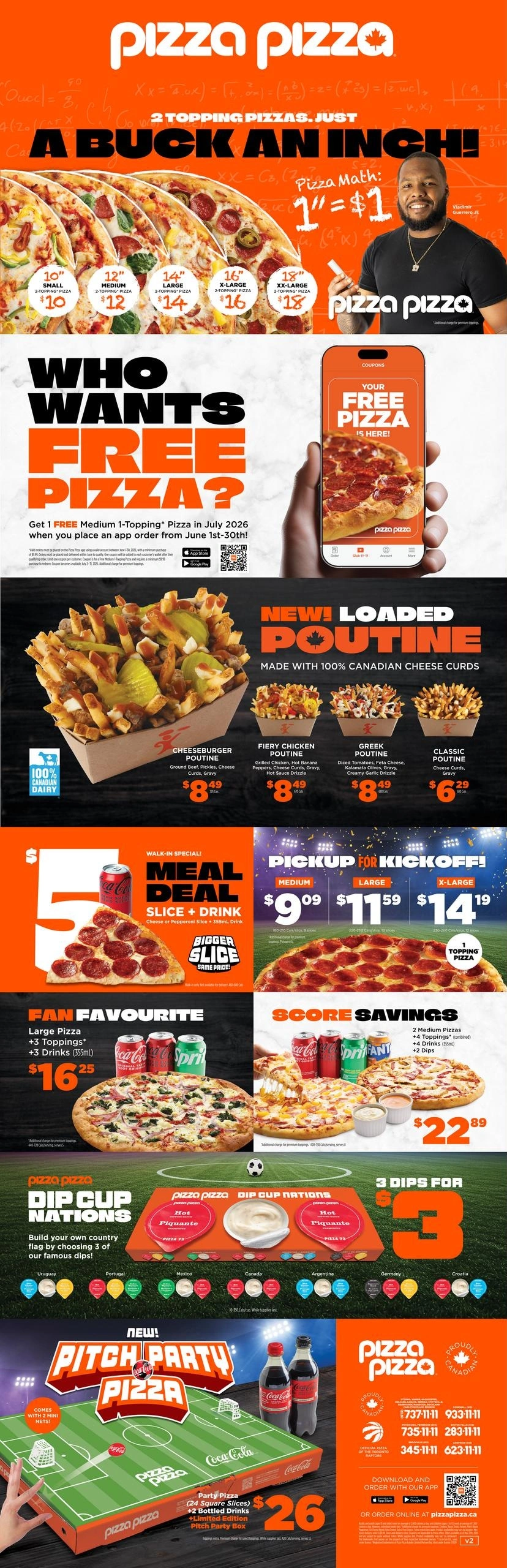 Pizza Pizza flyer page 1