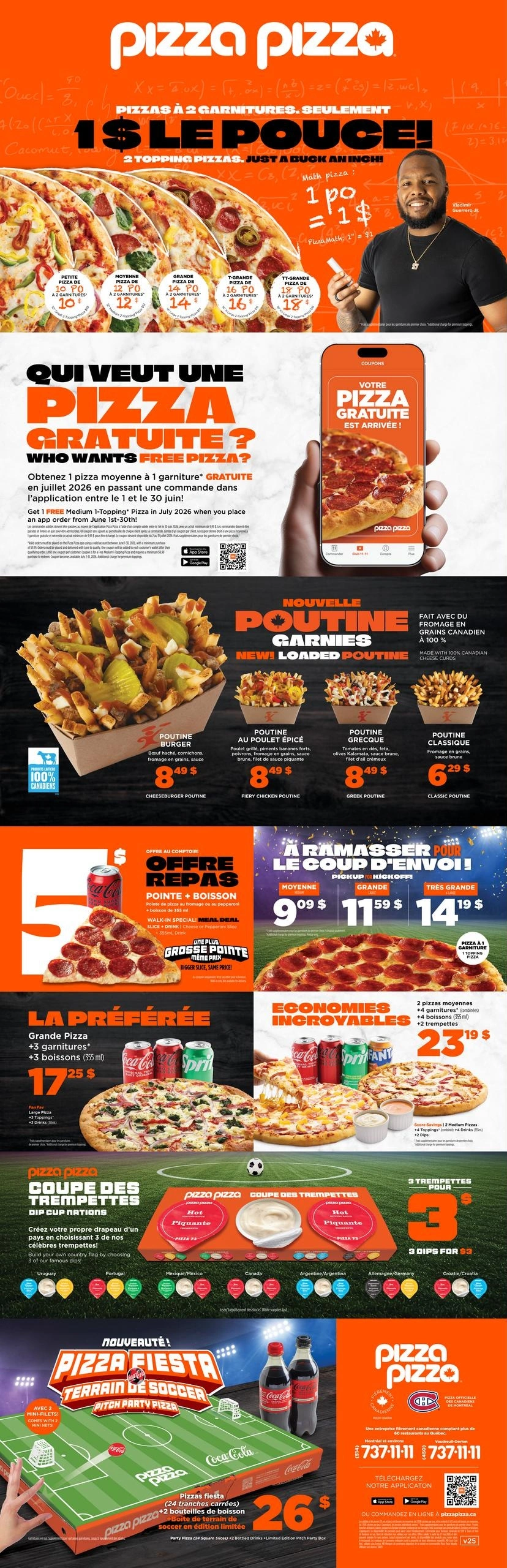 Pizza Pizza flyer page 1