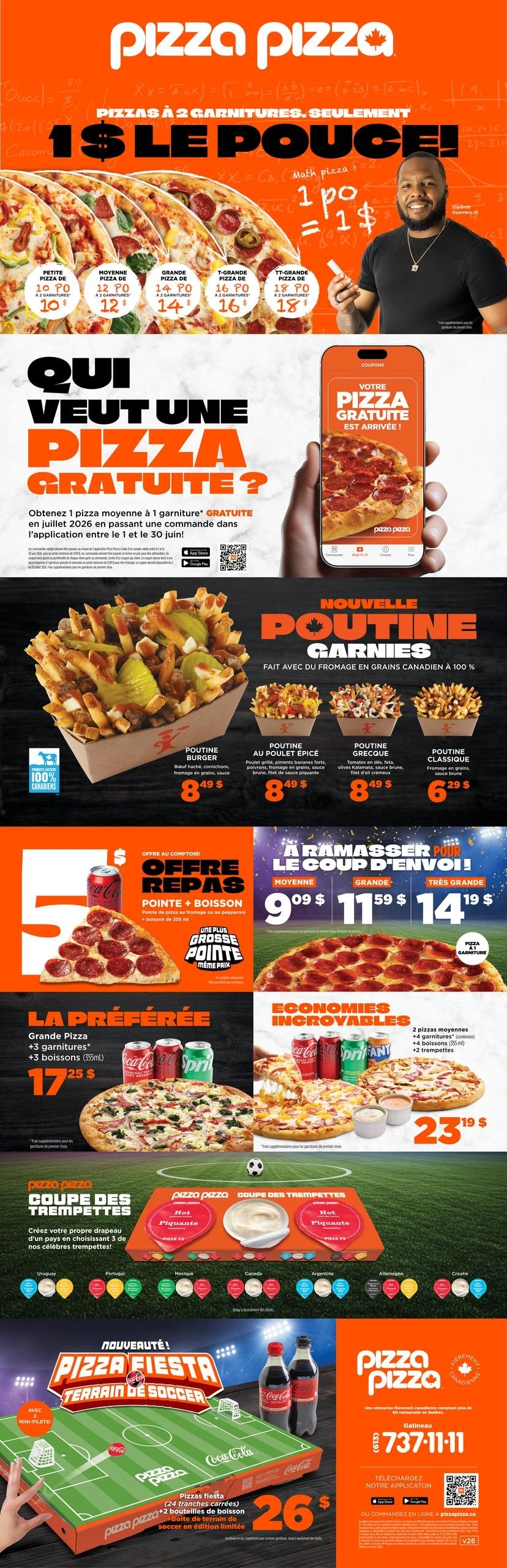 Pizza Pizza flyer page 1