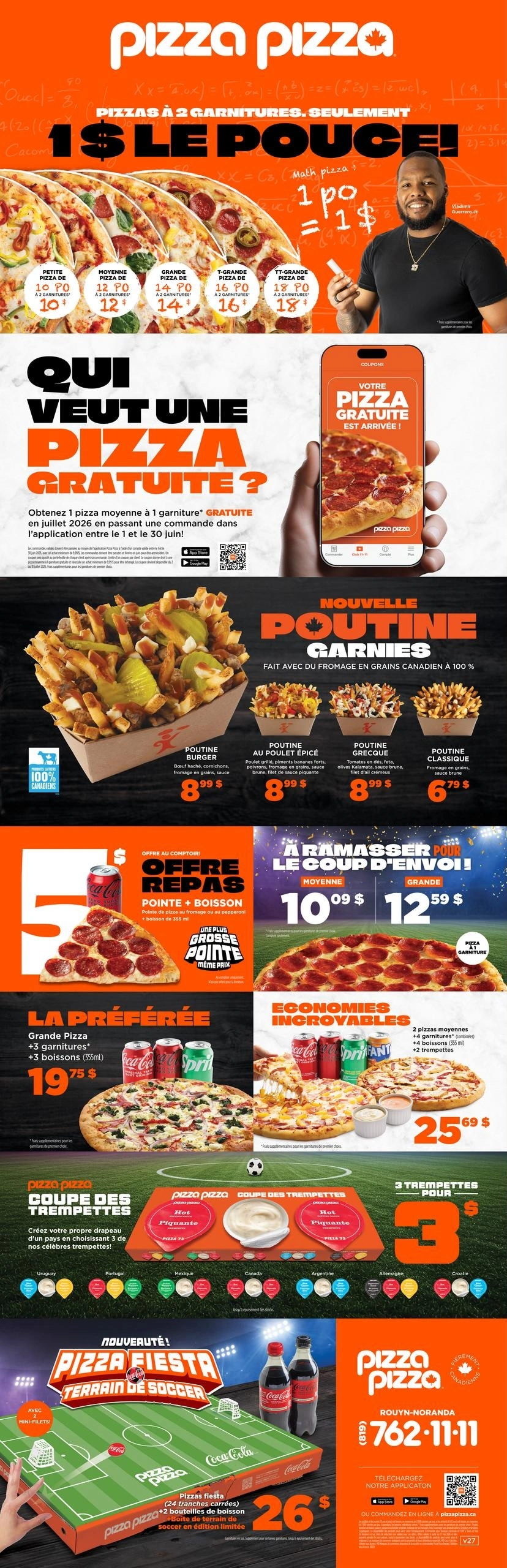 Pizza Pizza flyer page 1