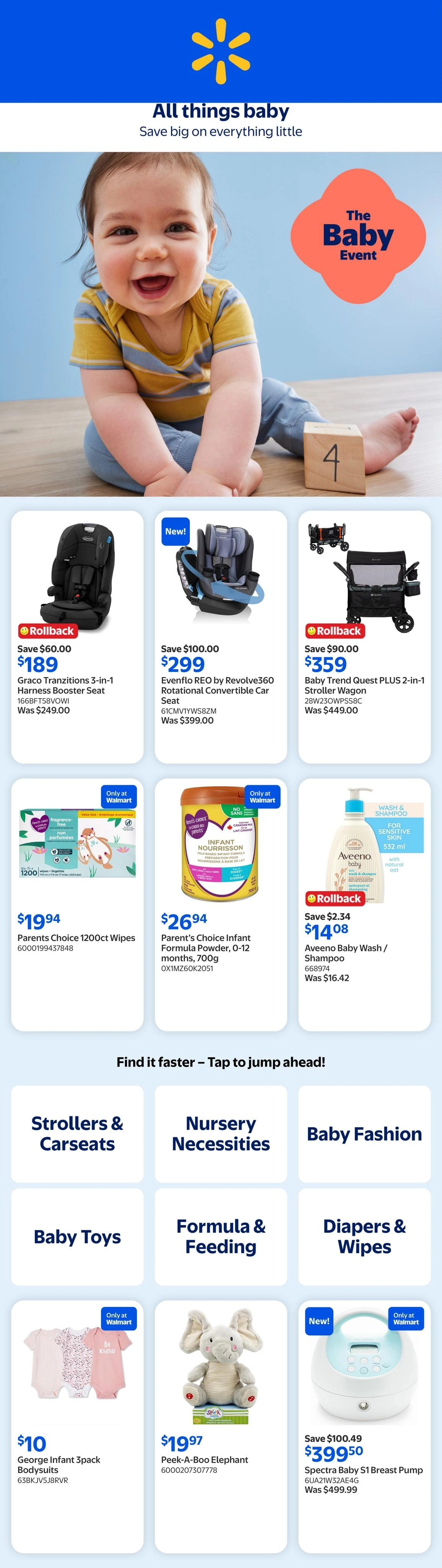 Walmart flyer page 1