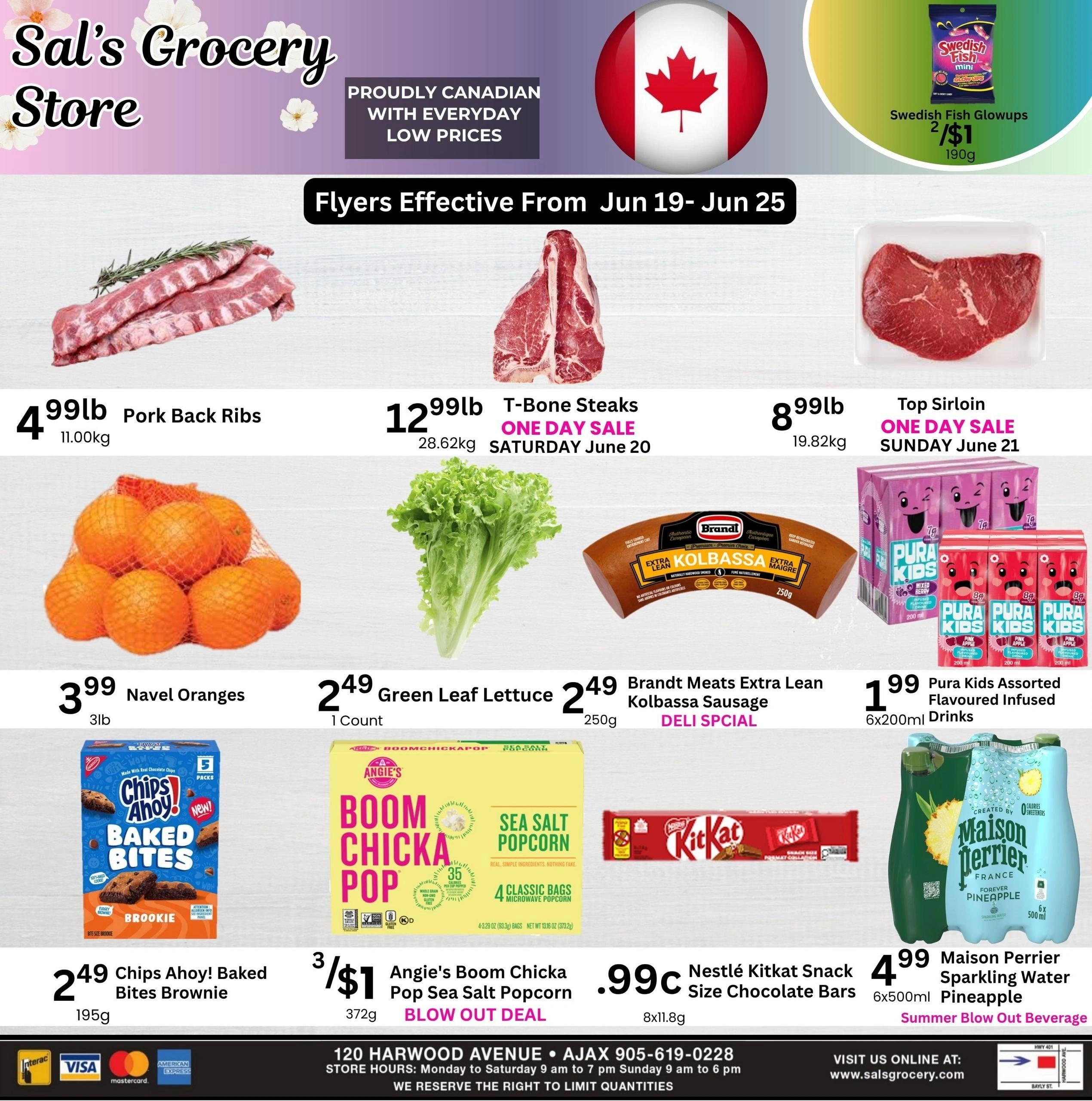 Sal's Grocery flyer page 1