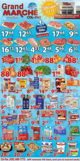 Grand Marché Col-Fax Indexed Weekly