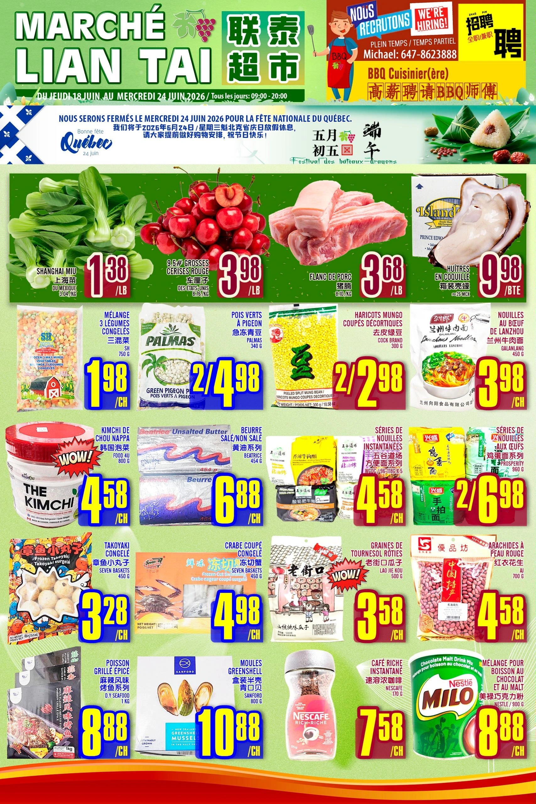 Marché Lian Tai flyer page 1