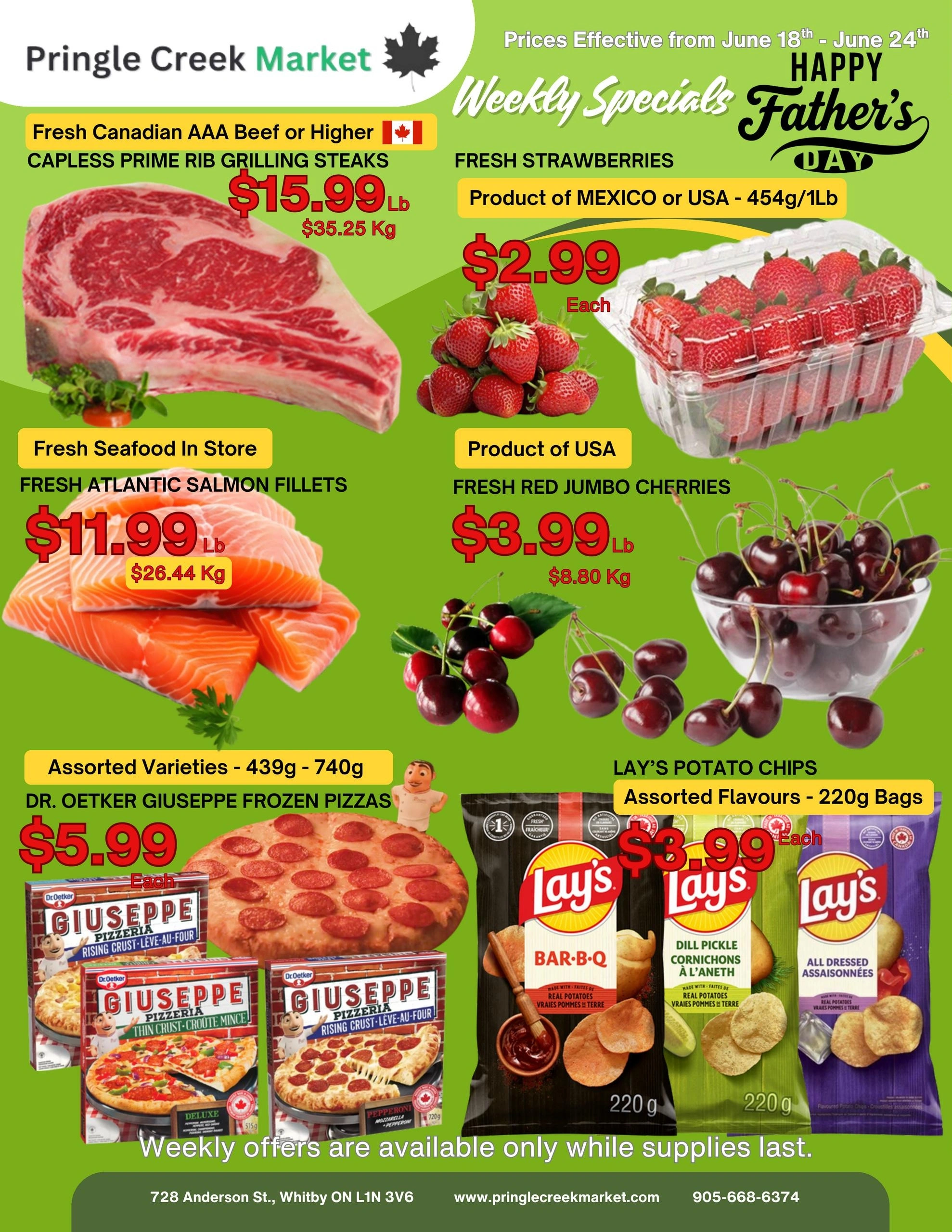 Pringle Creek Market flyer page 1