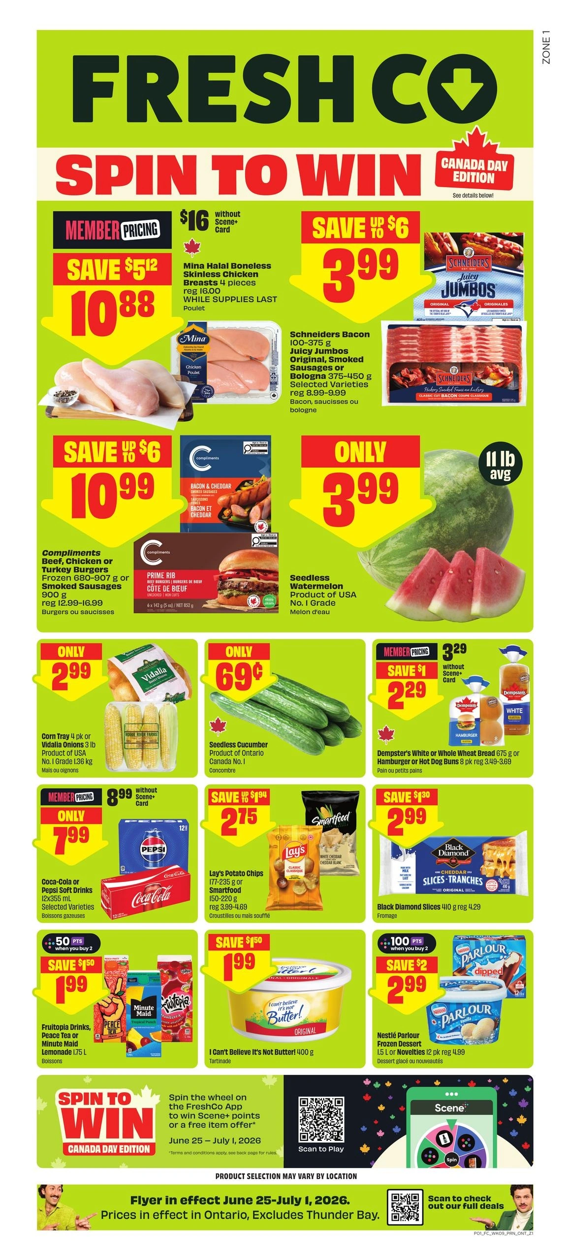 FreshCo flyer page 1