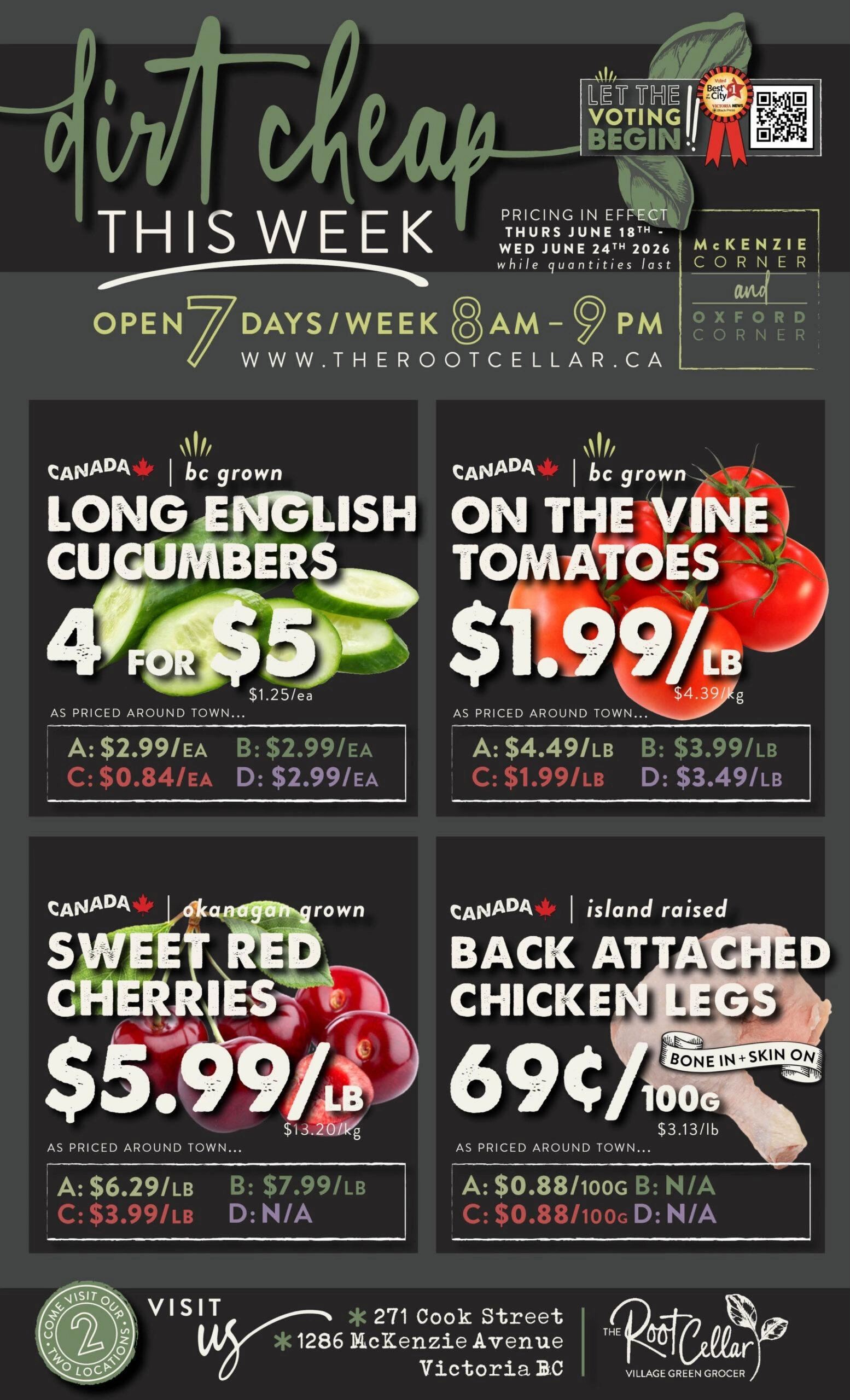 The Root Cellar flyer page 1