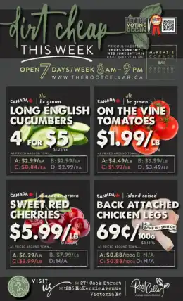 The Root Cellar Indexed Weekly