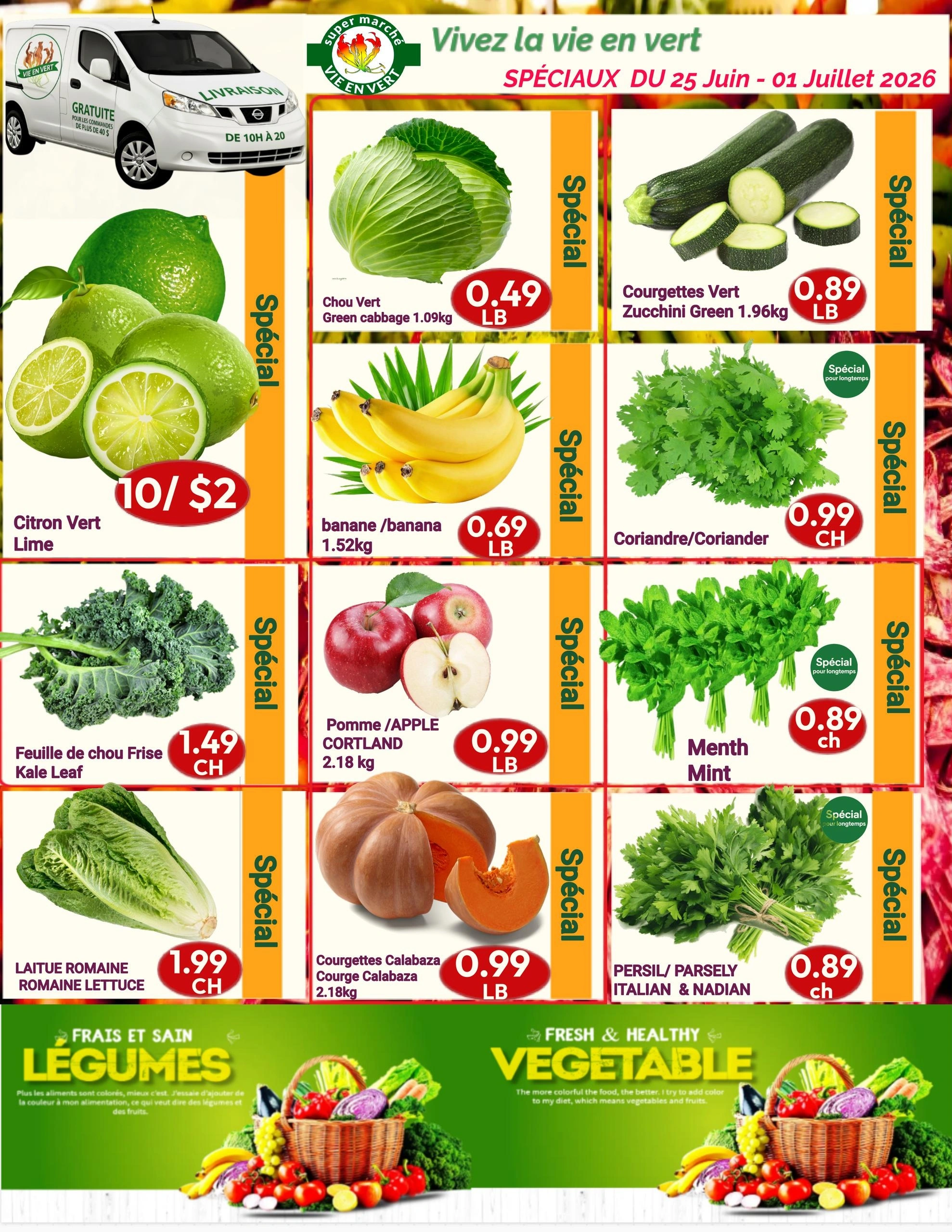 Vie En Vert flyer page 1