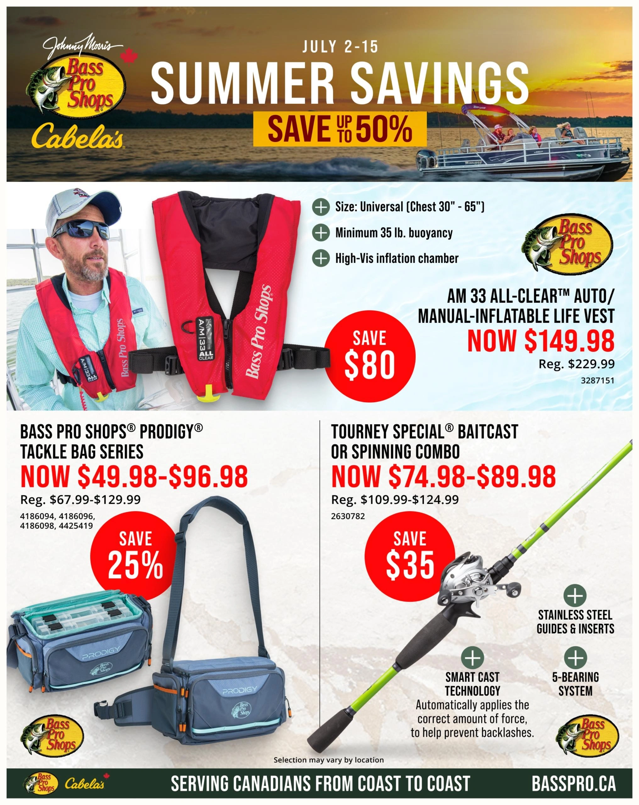 Cabela's & Bass Pro flyer page 1