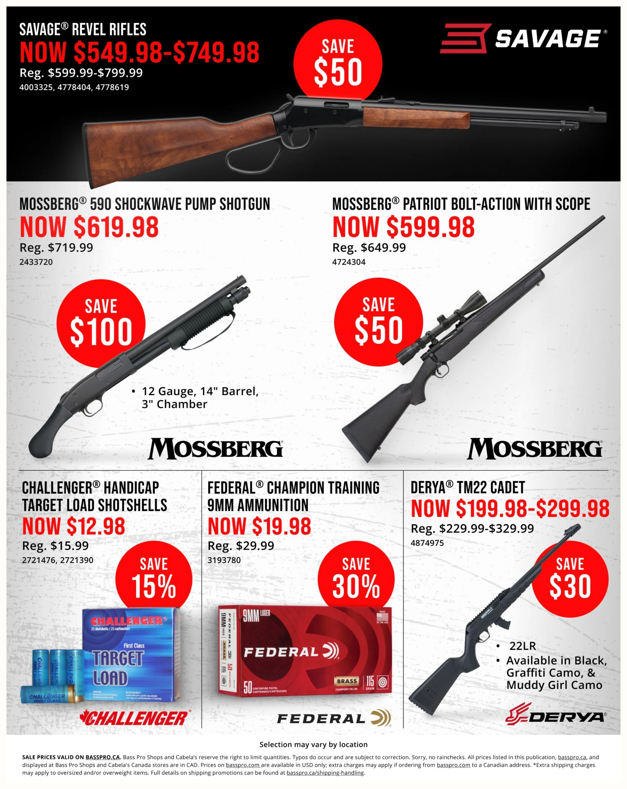 Cabela's & Bass Pro flyer page 15