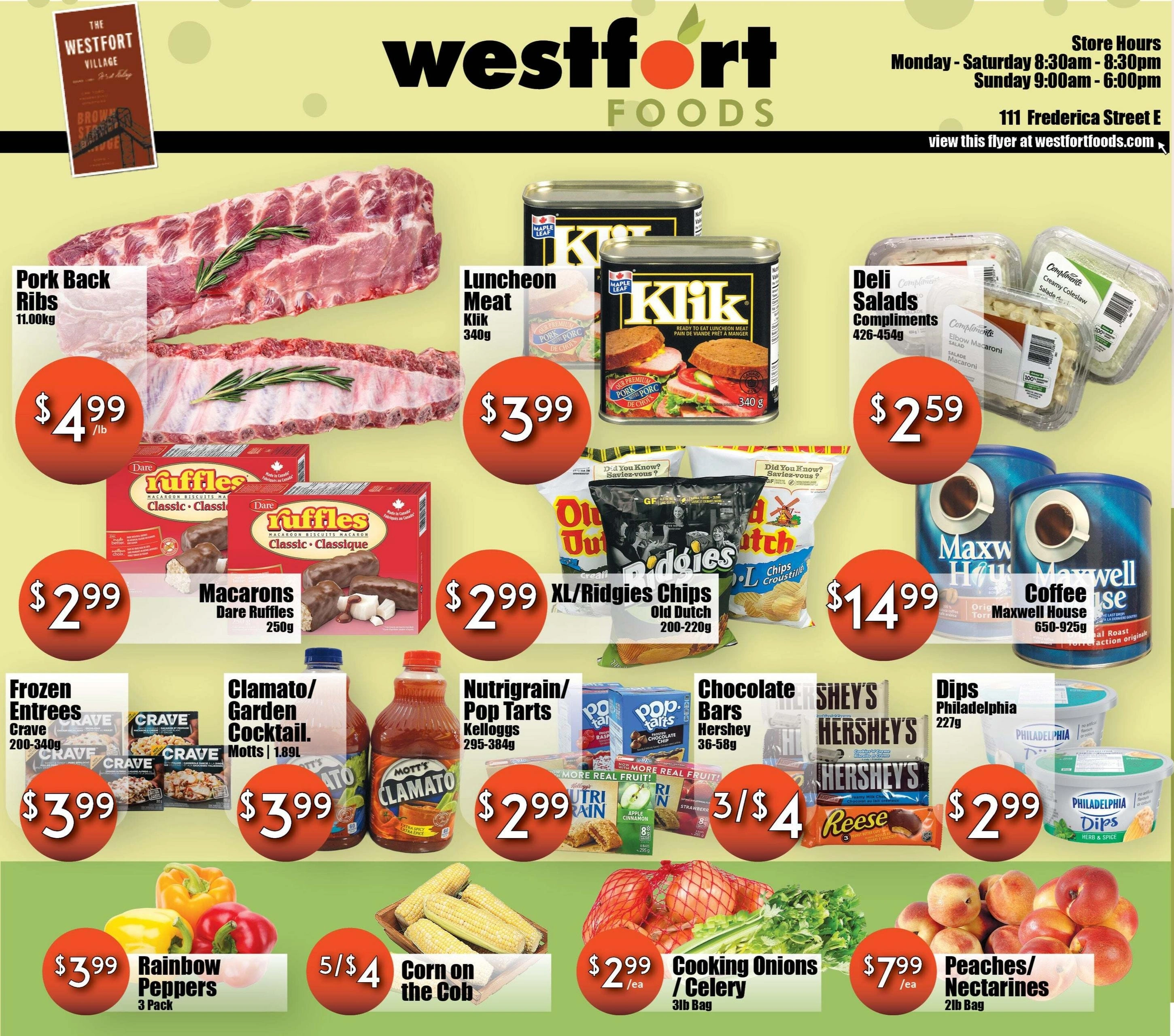 Westfort Foods flyer page 1