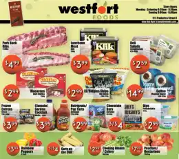 Westfort Foods Indexed Weekly
