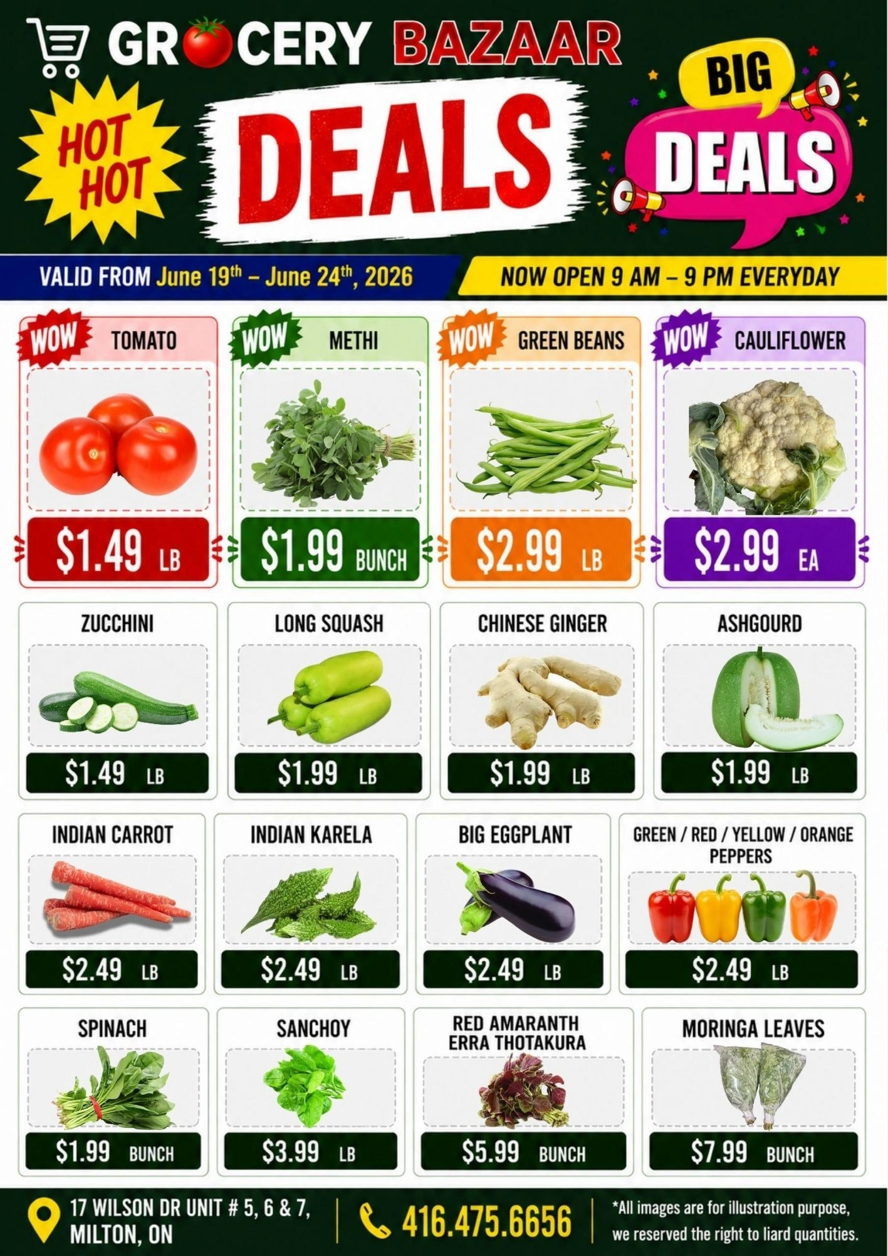 Grocery Bazaar flyer page 1