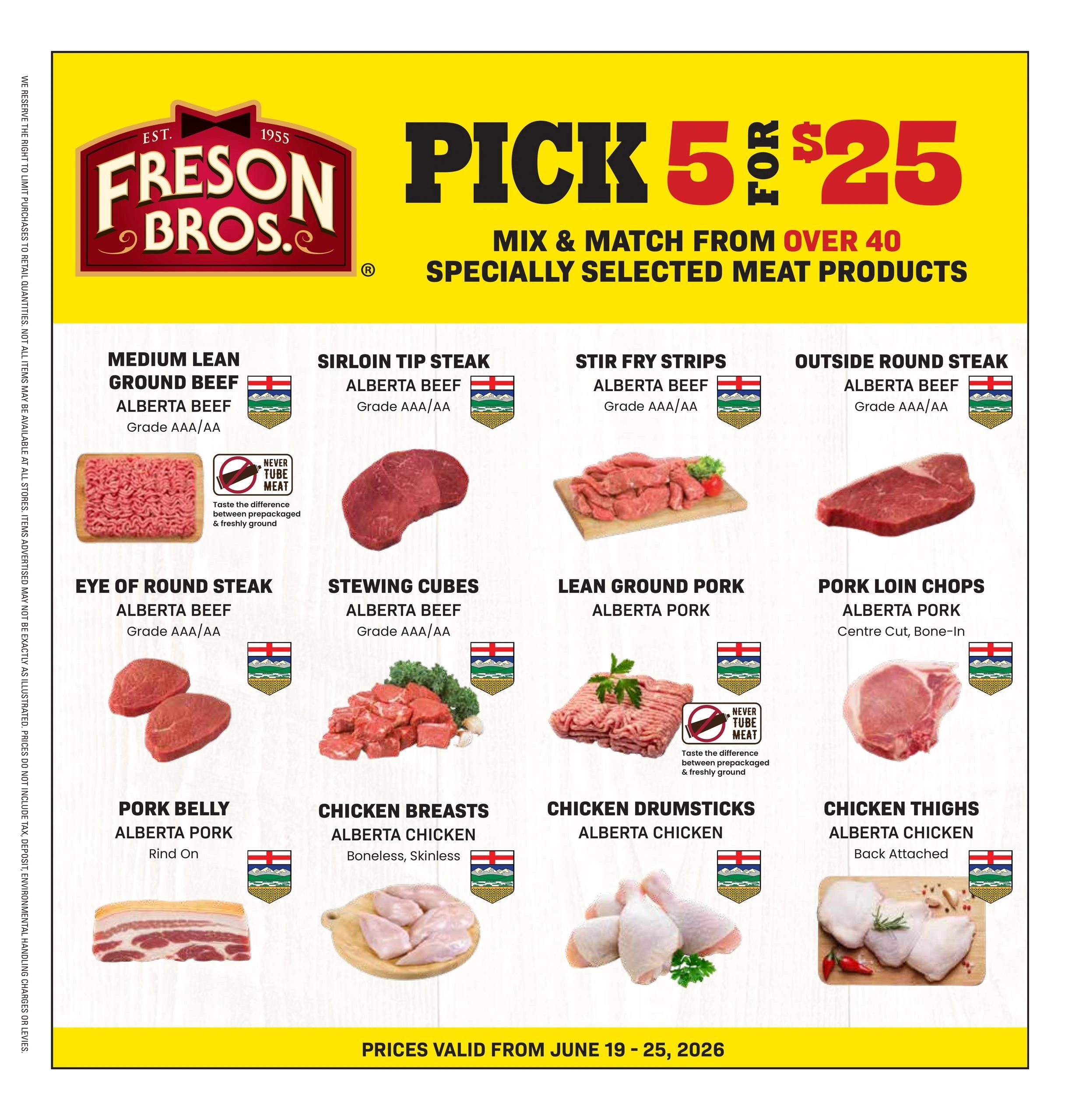 Freson Bros flyer page 1