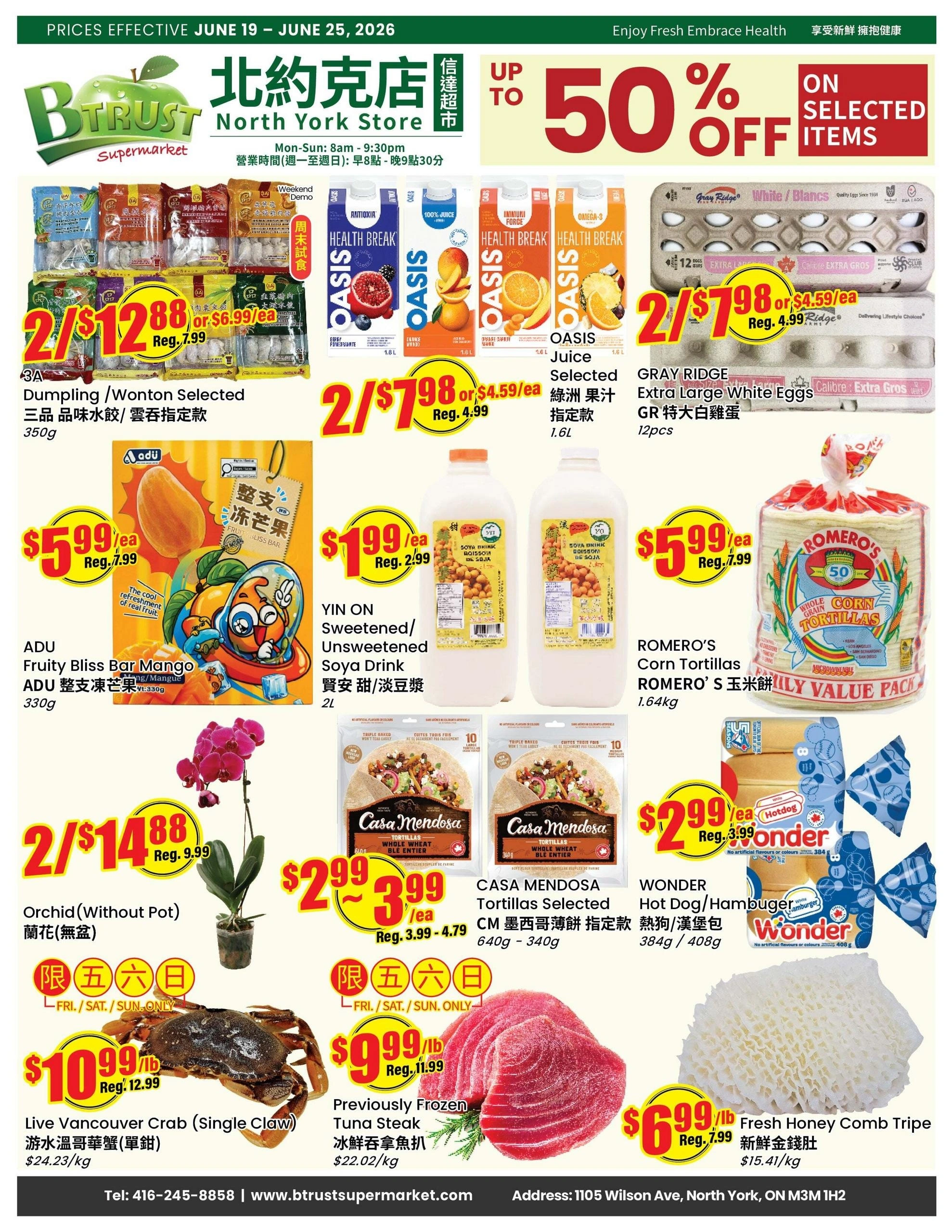 Btrust Supermarket flyer page 1