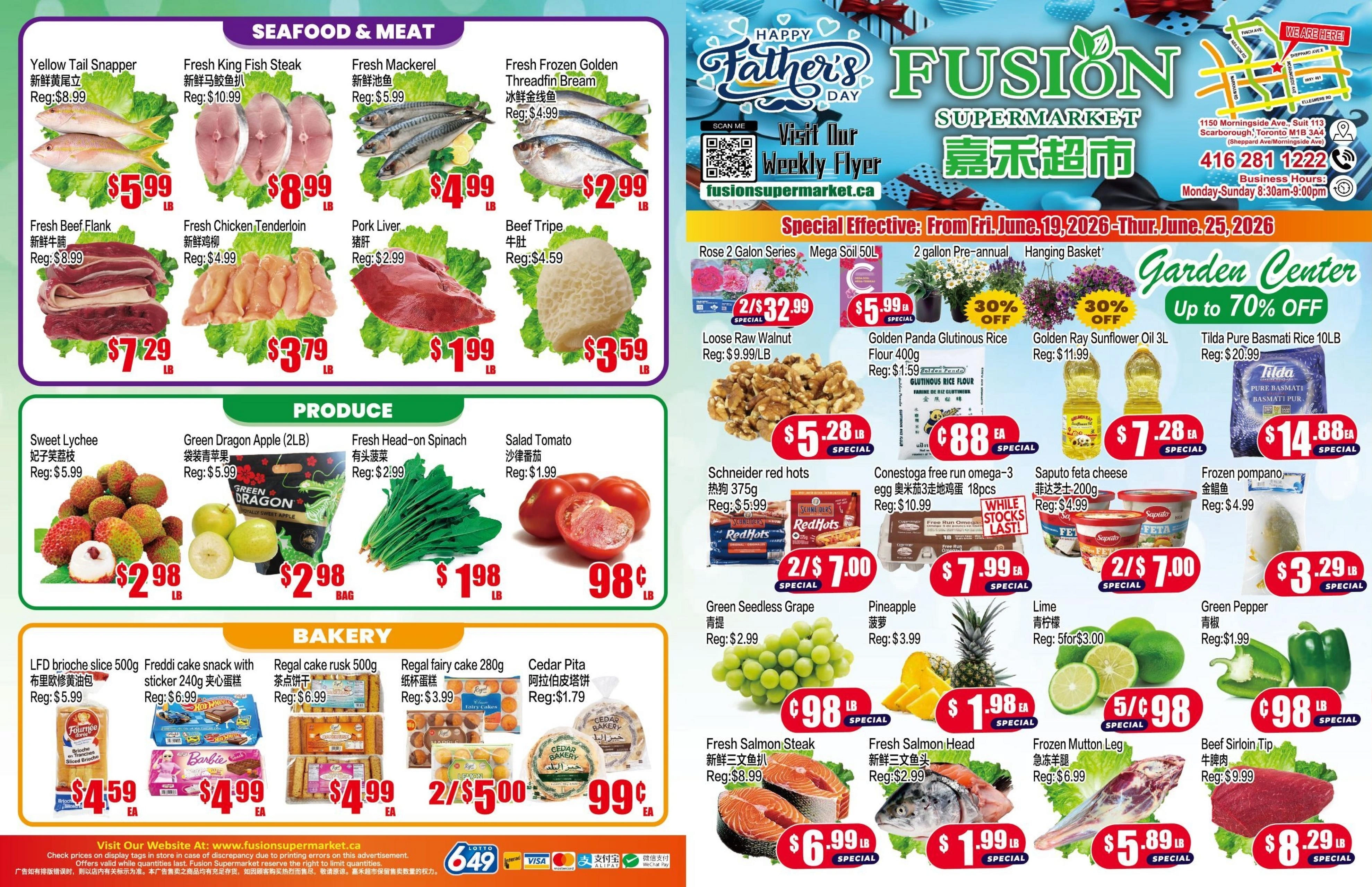 Fusion Supermarket flyer page 1