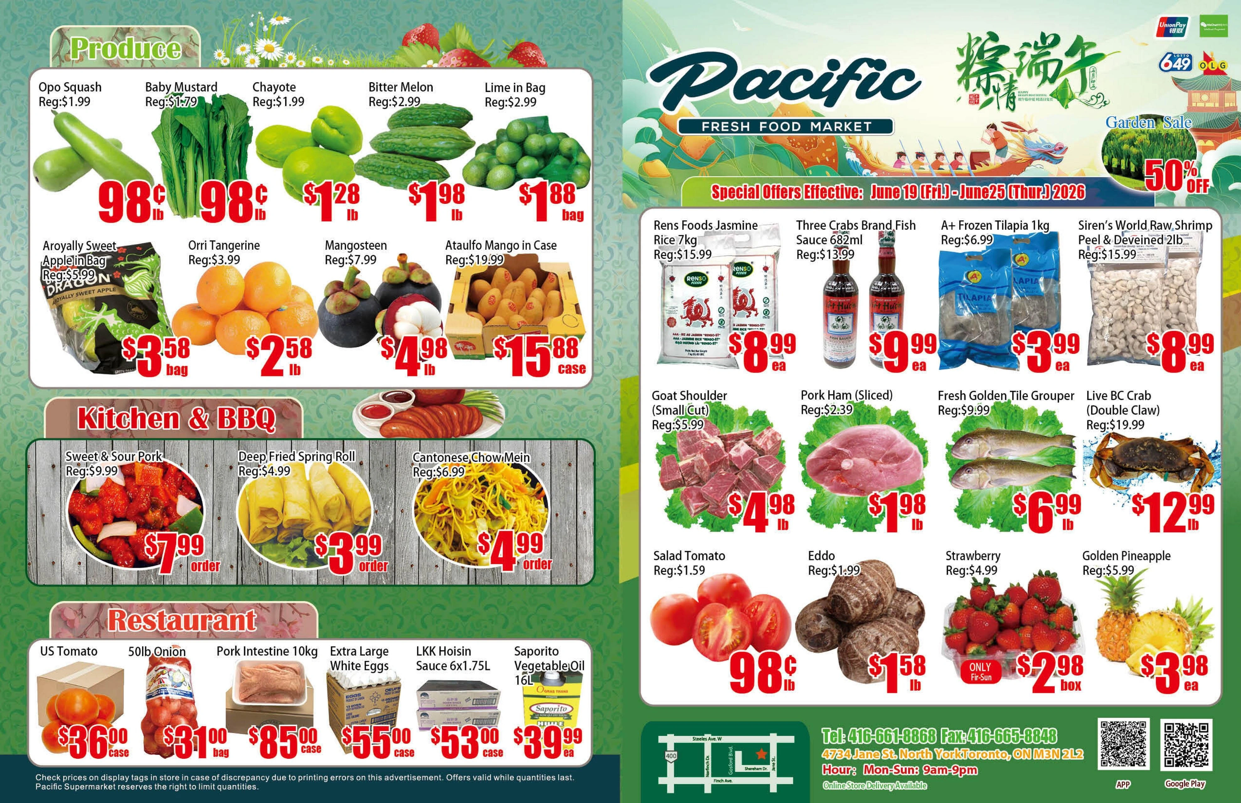 Pacific Fresh Food Market flyer page 1