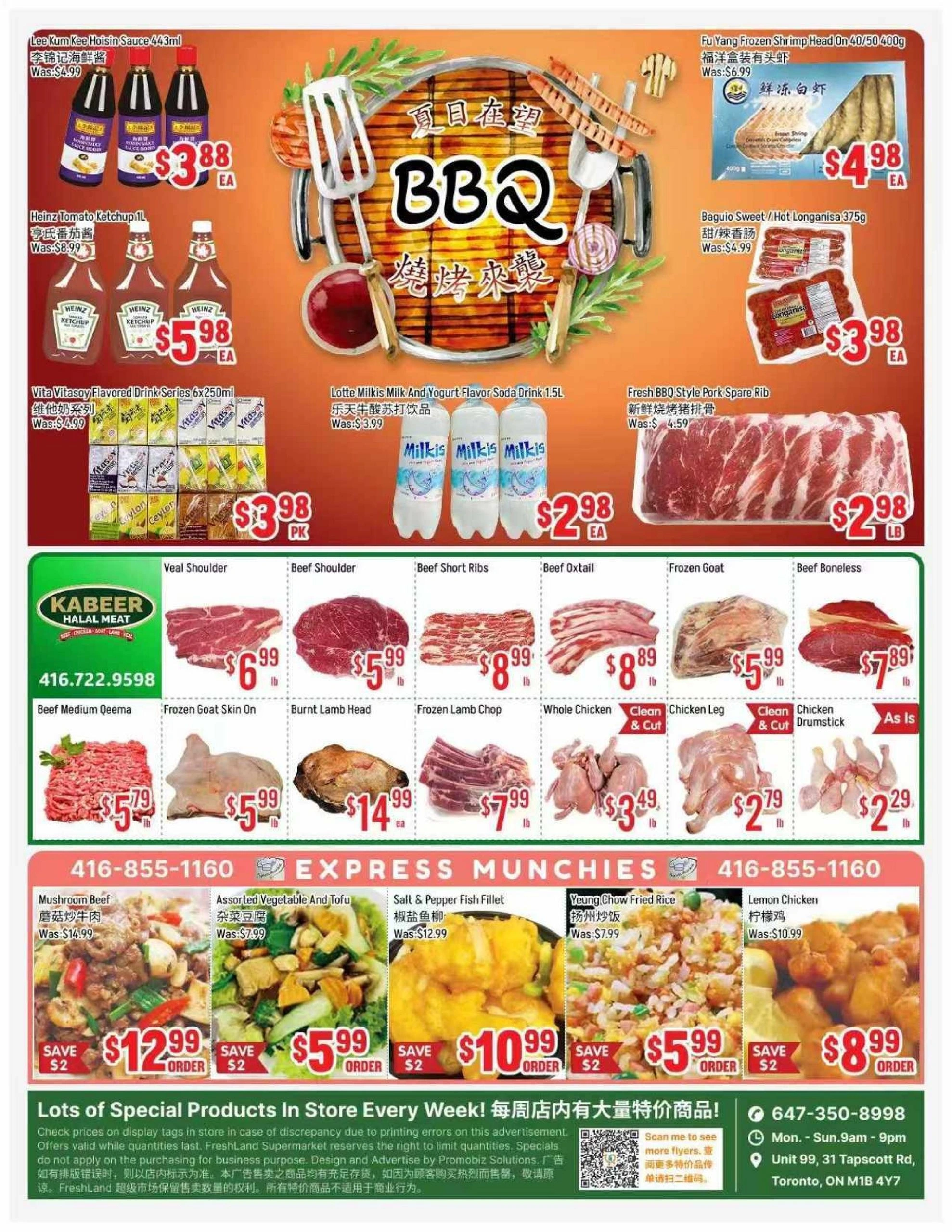 Fresh Land Supermarket flyer page 1