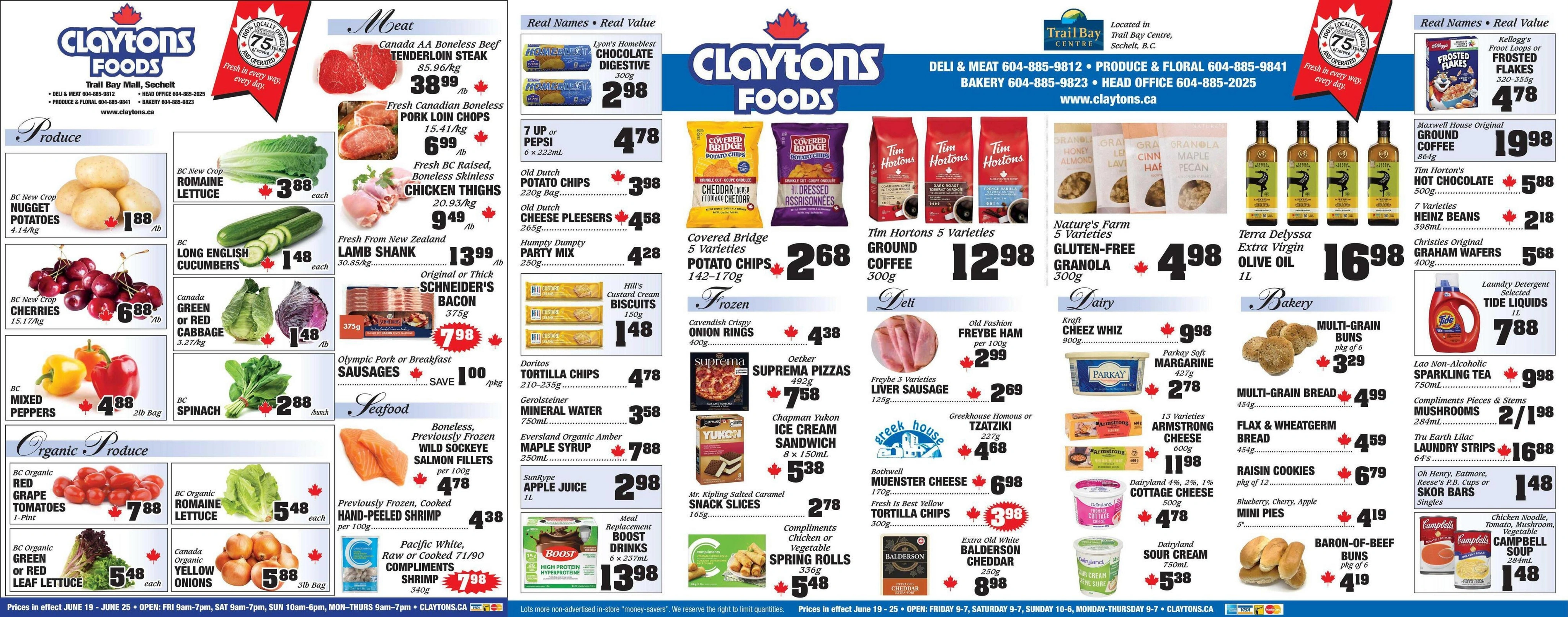 Claytons flyer page 1