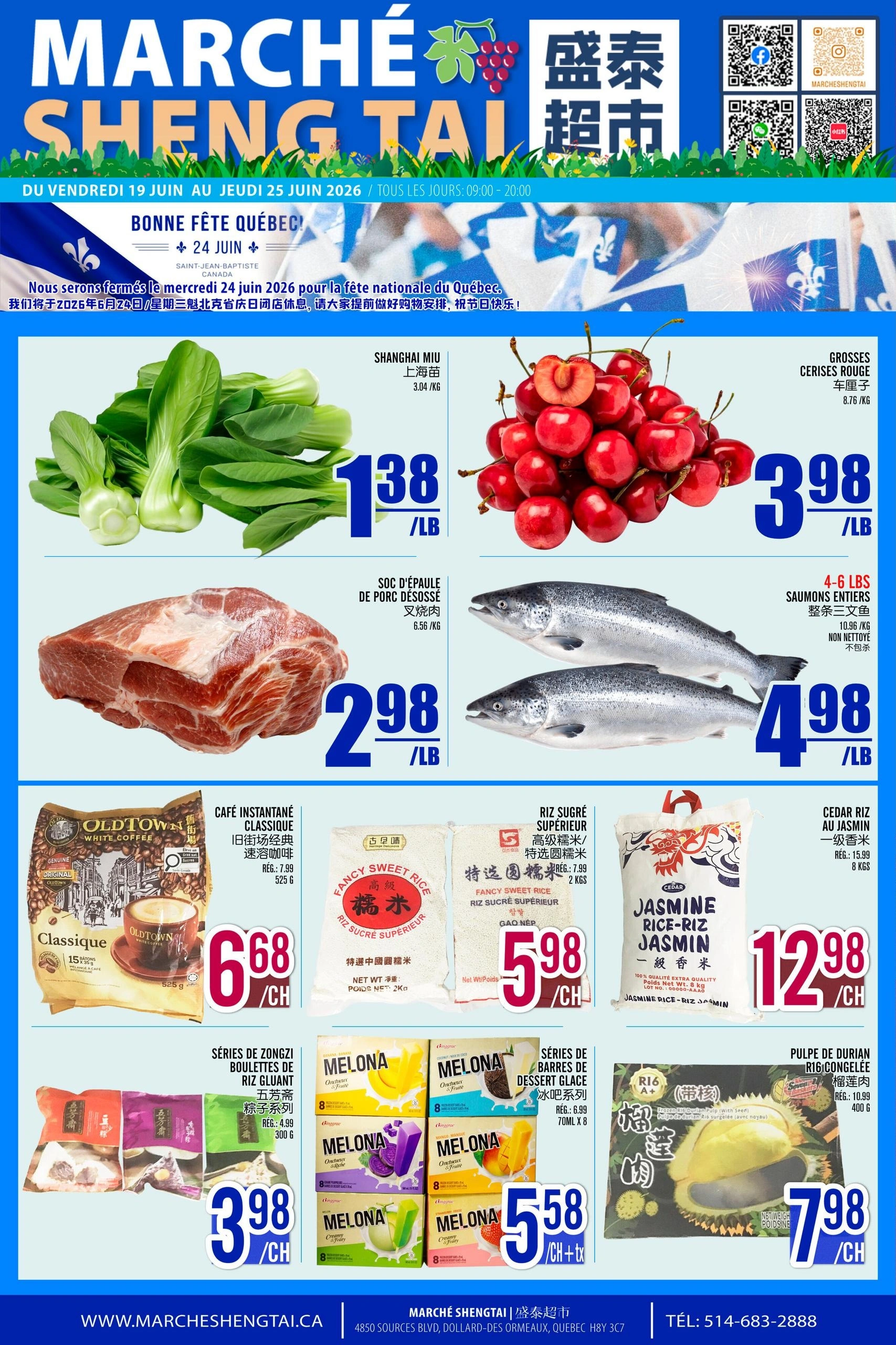 Marché Sheng Tai flyer page 1