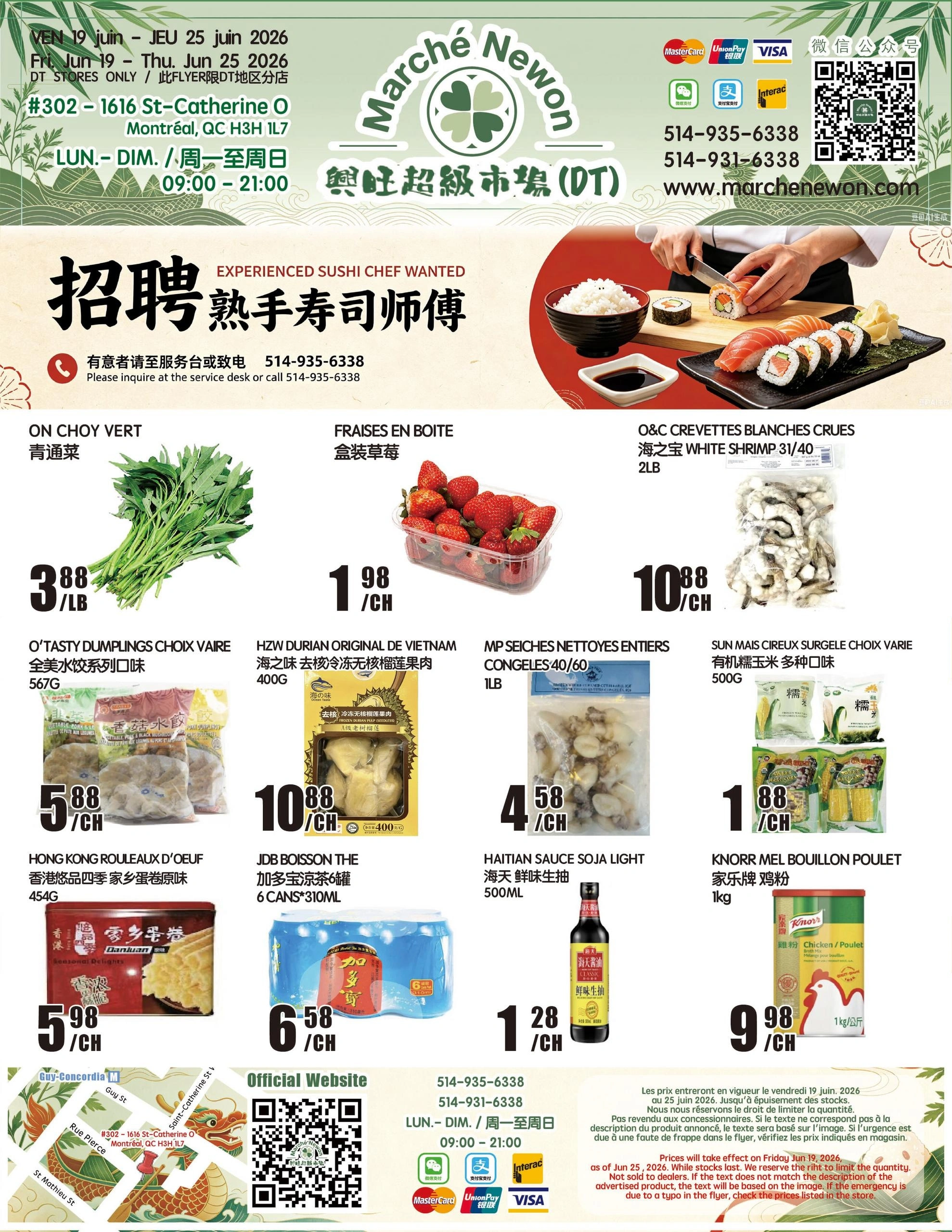 Marché Newon flyer page 1