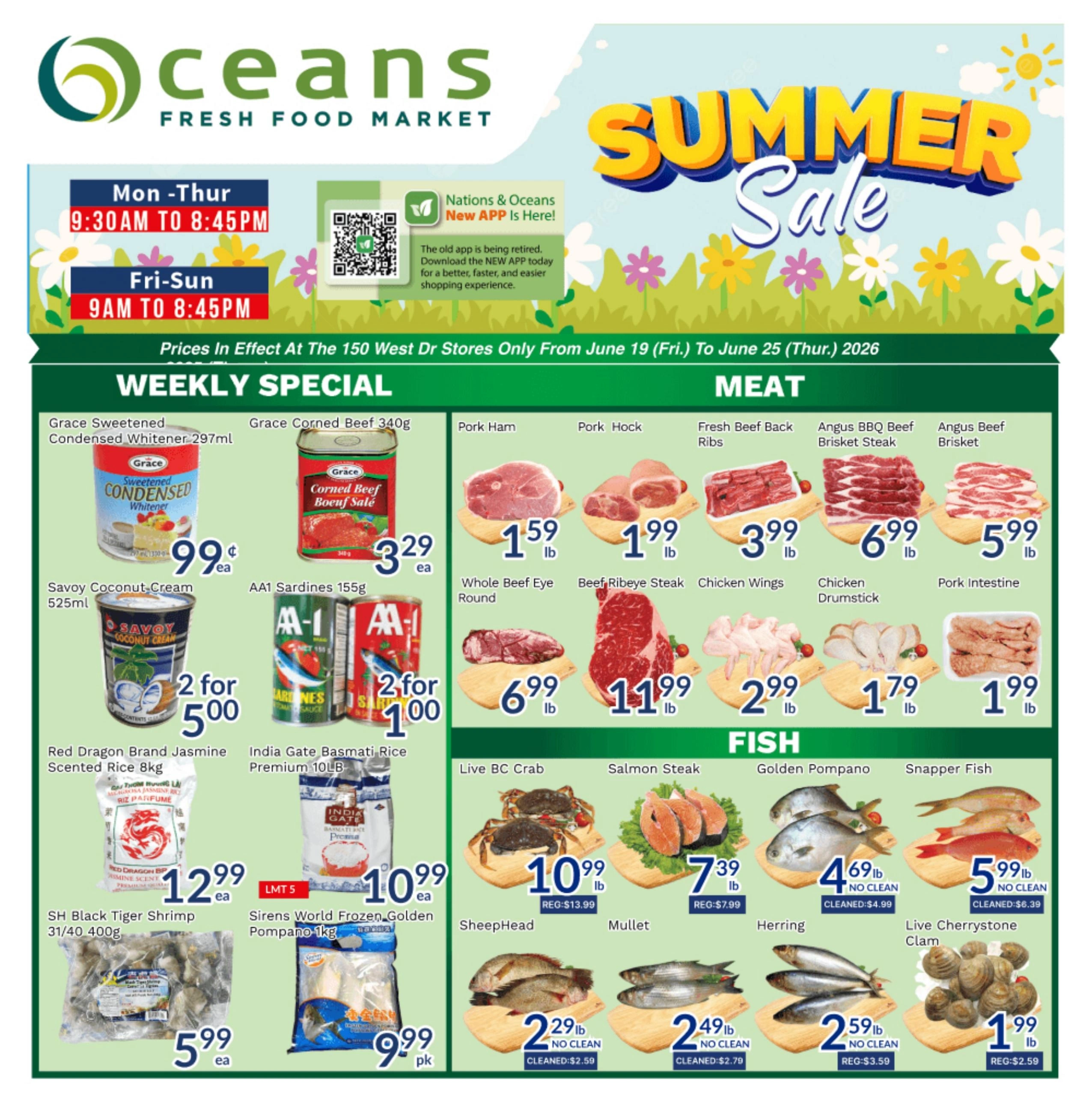 Oceans Fresh Food Market flyer page 1