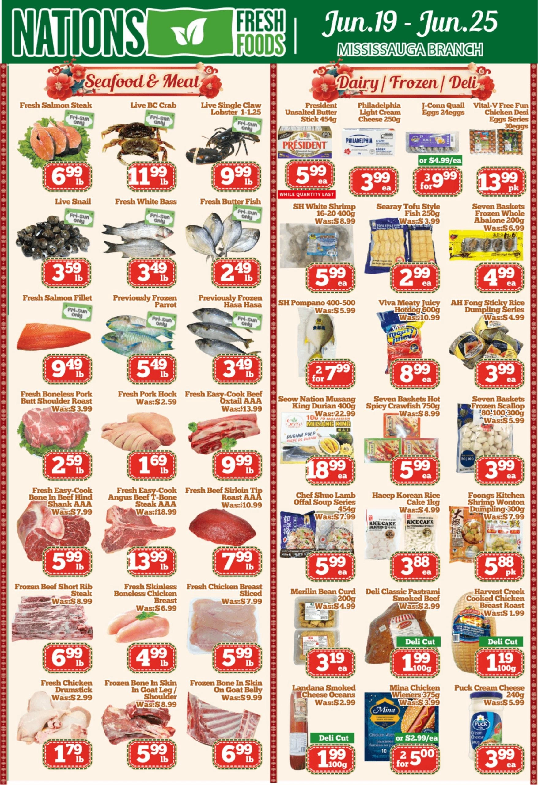 Nations Fresh Foods flyer page 1