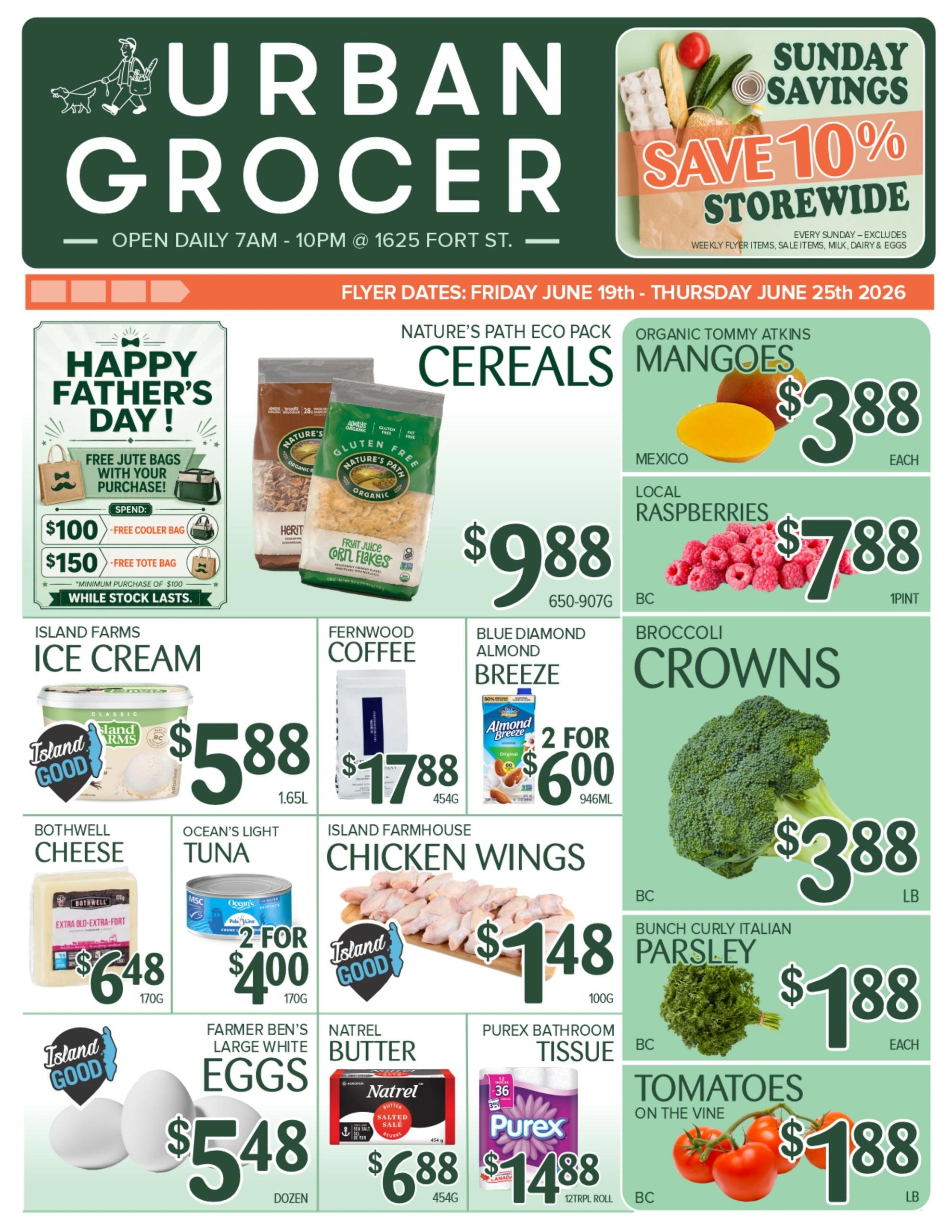 Urban Grocer flyer page 1