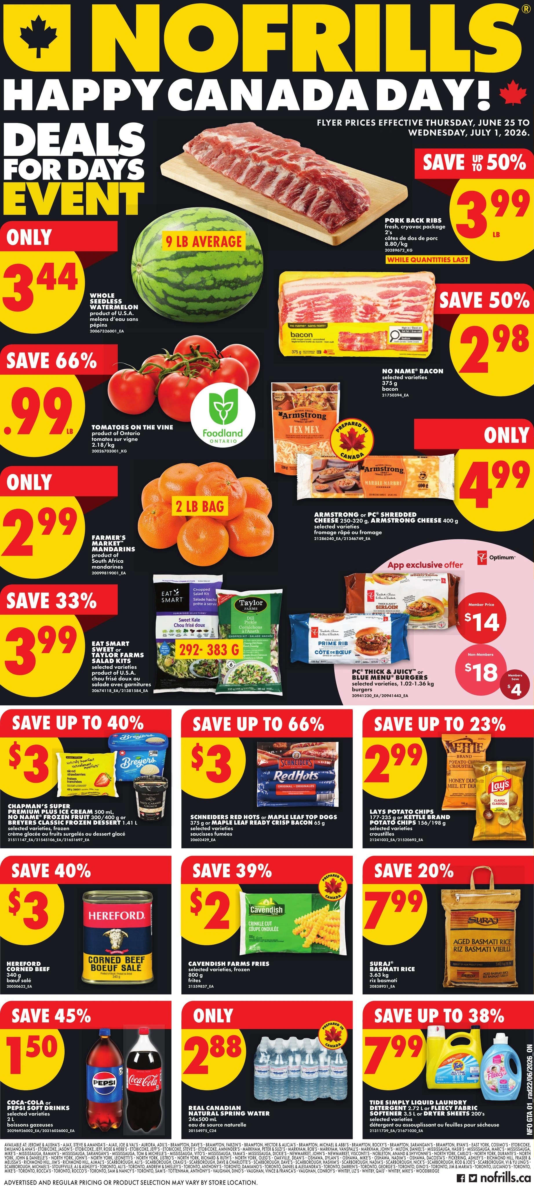 No Frills flyer page 1