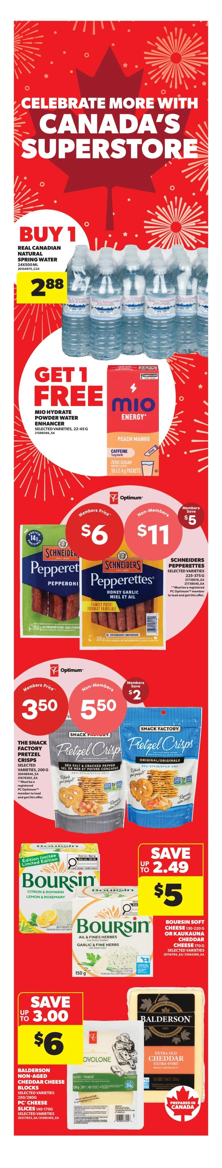 Real Canadian Superstore flyer page 1