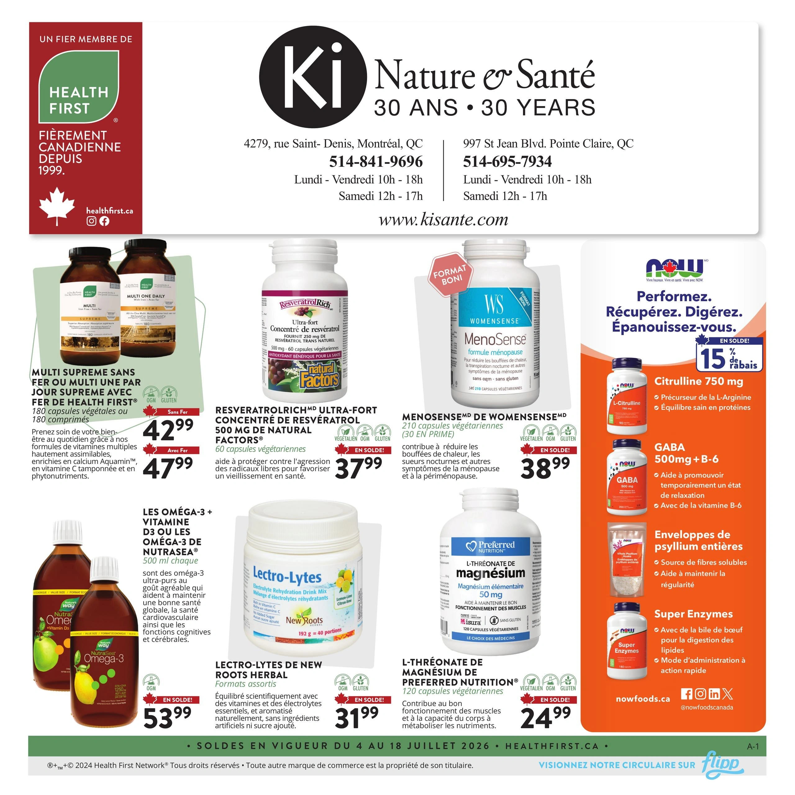 Ki Nature & Santé flyer page 1