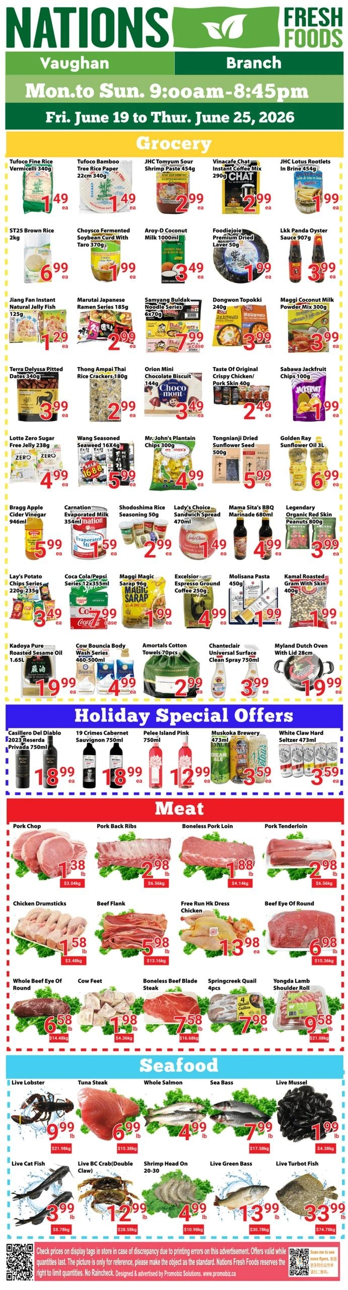 Nations Fresh Foods flyer page 1