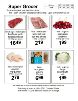 Super Grocer & Pharmacy Indexed Weekly