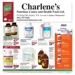 Charlene's Nutrition Centre flyer
