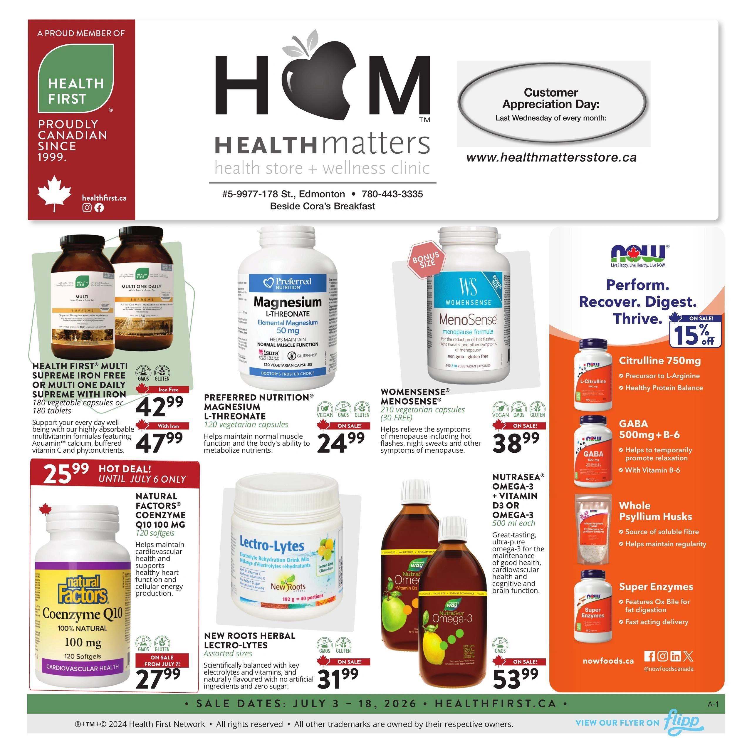 Health Matters  flyer page 1