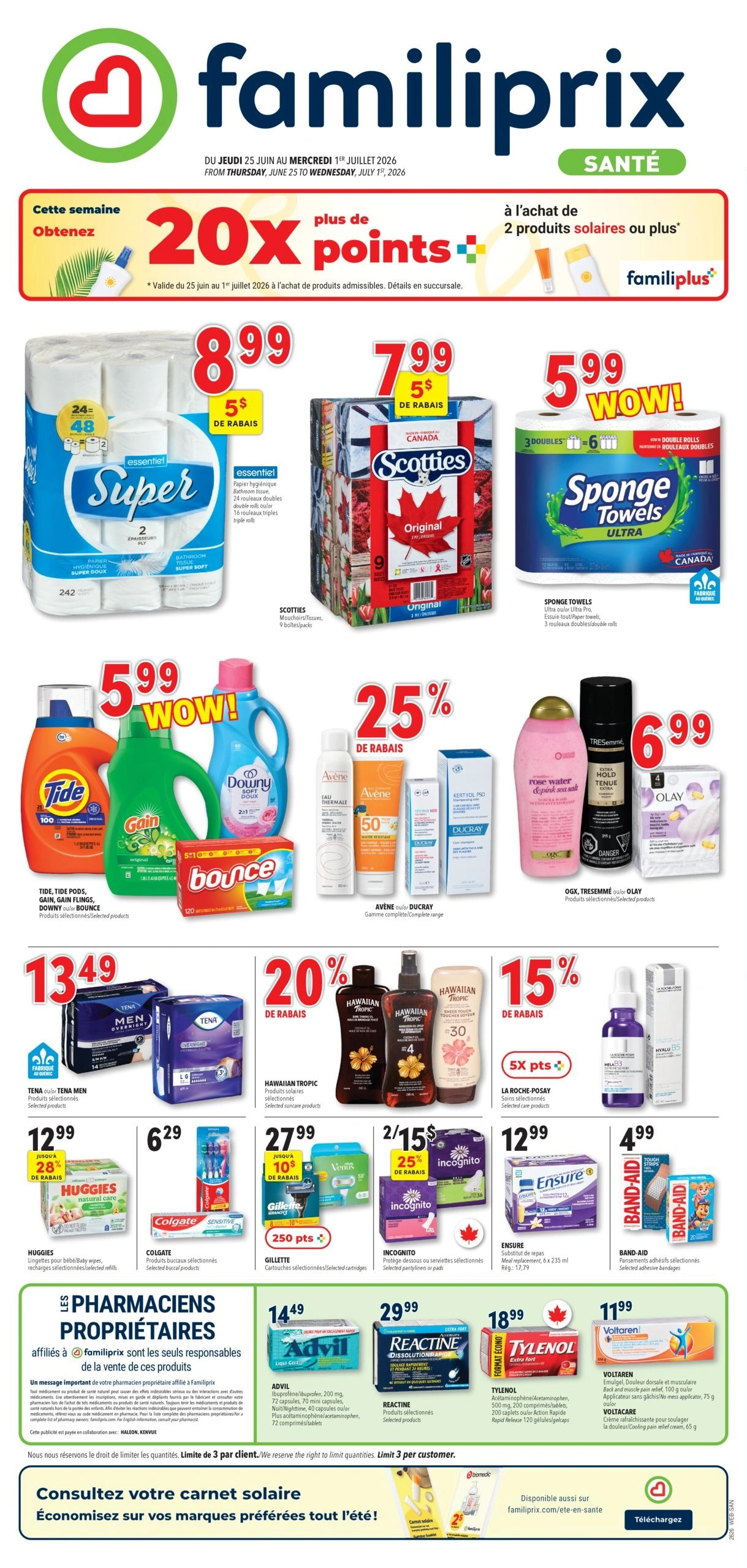 Familiprix Santé flyer page 1