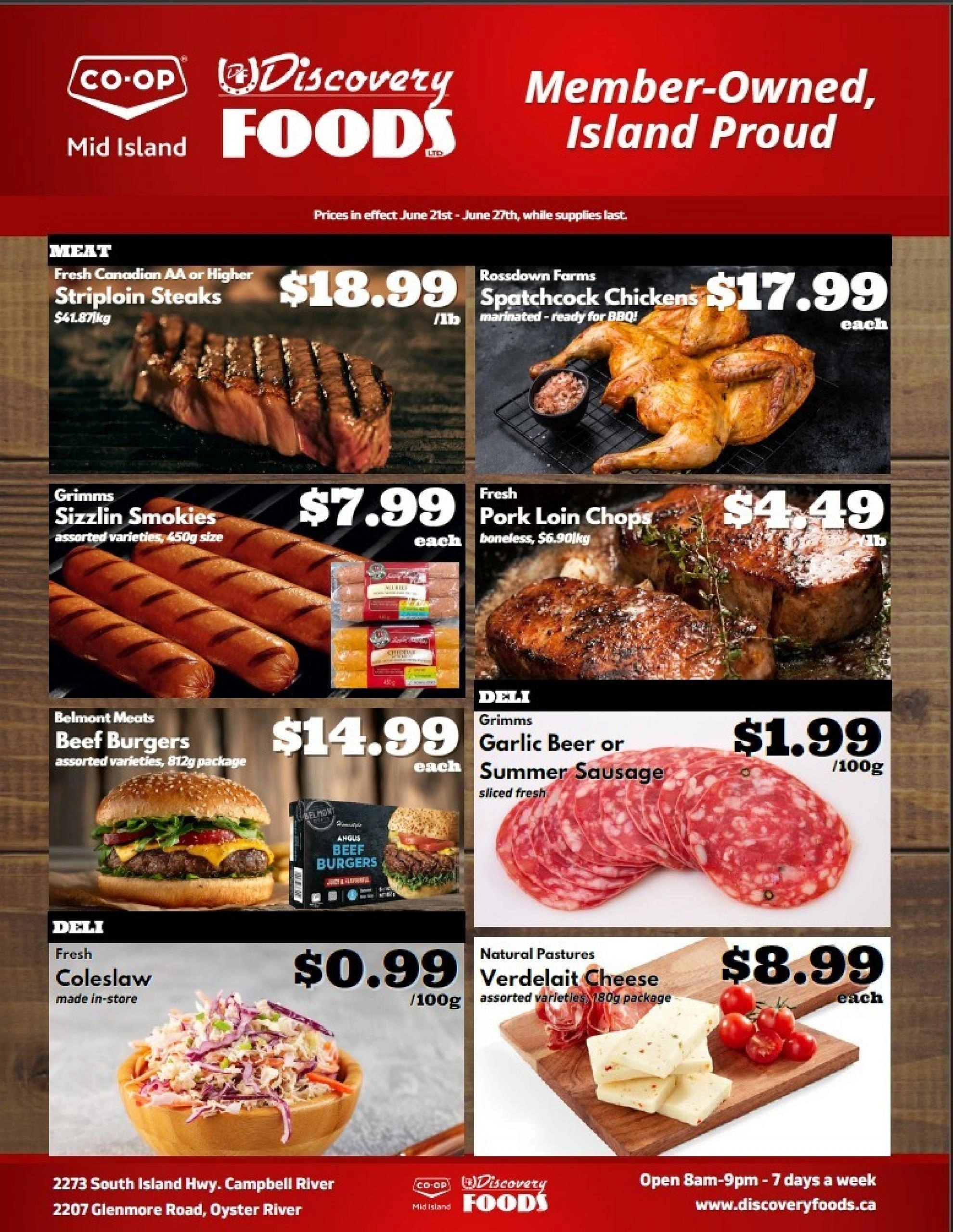 Discovery Foods flyer page 1