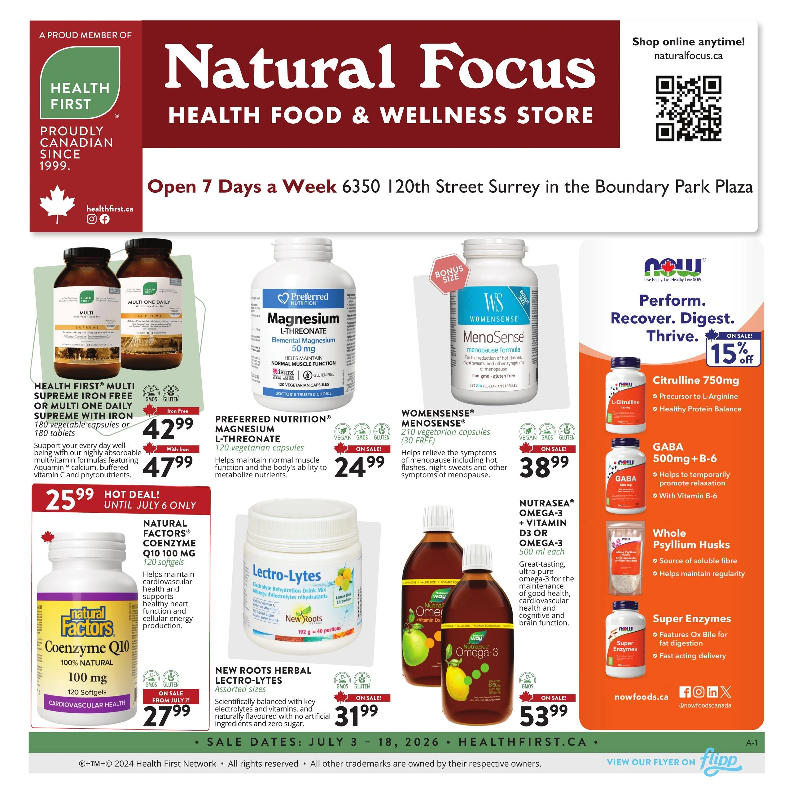 Natural Focus Surrey flyer page 1