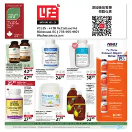 Lifeplus Natural Health flyer
