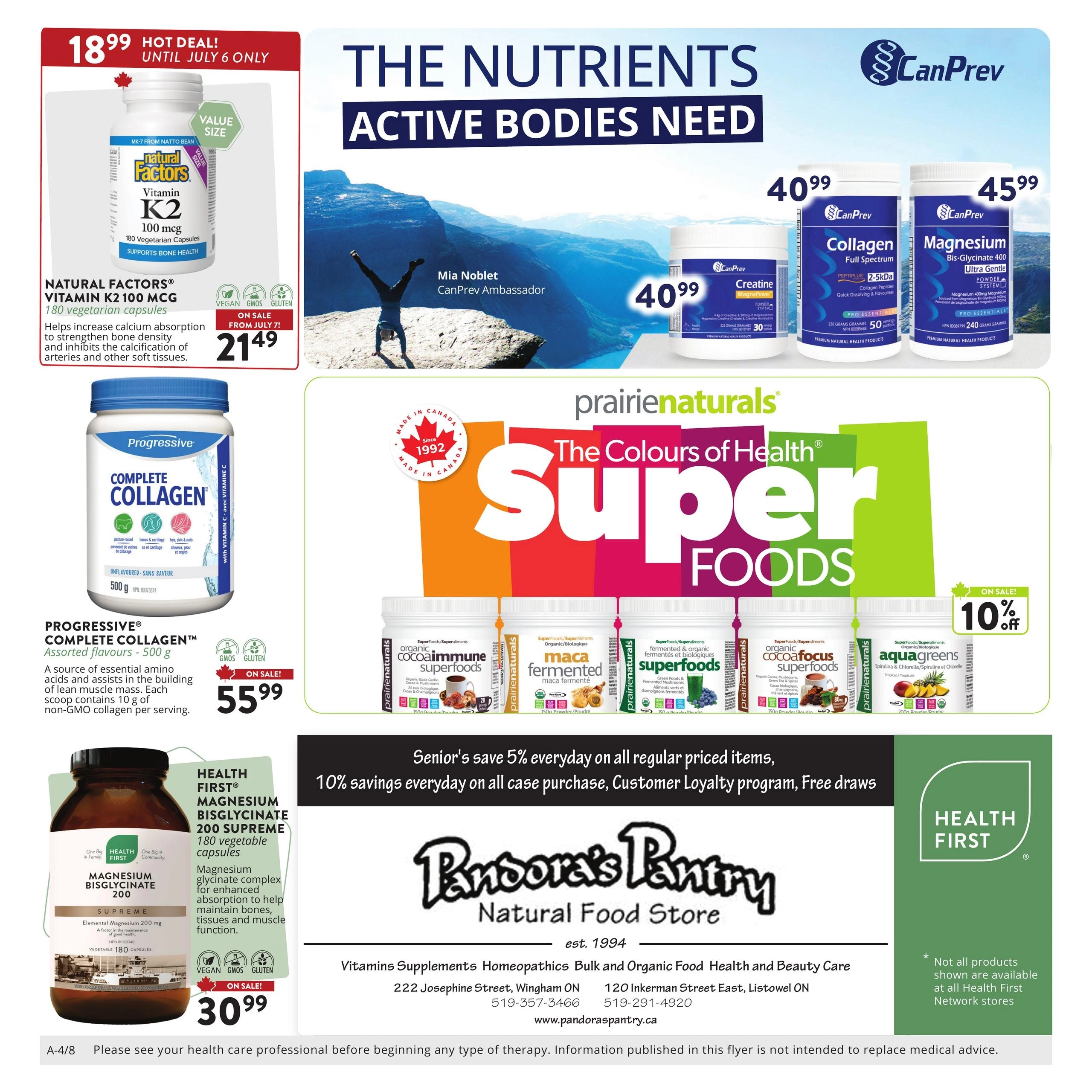 Pandora’s Pantry flyer page 1