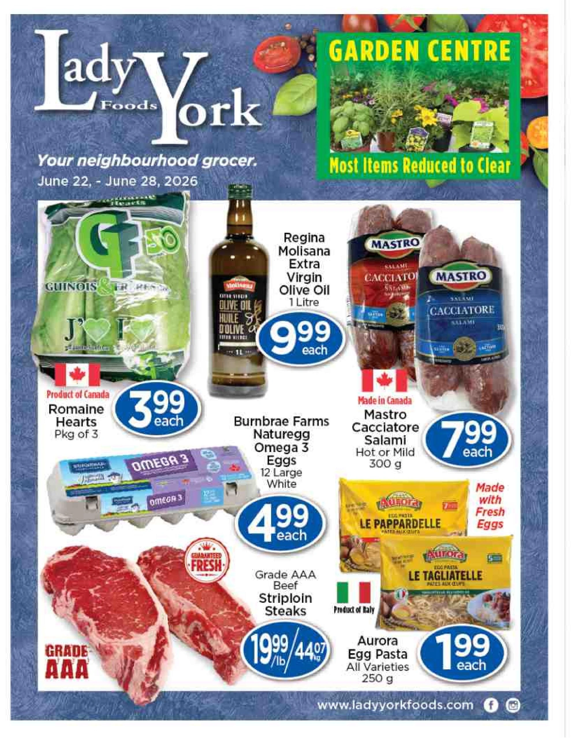 Lady York Foods flyer page 1