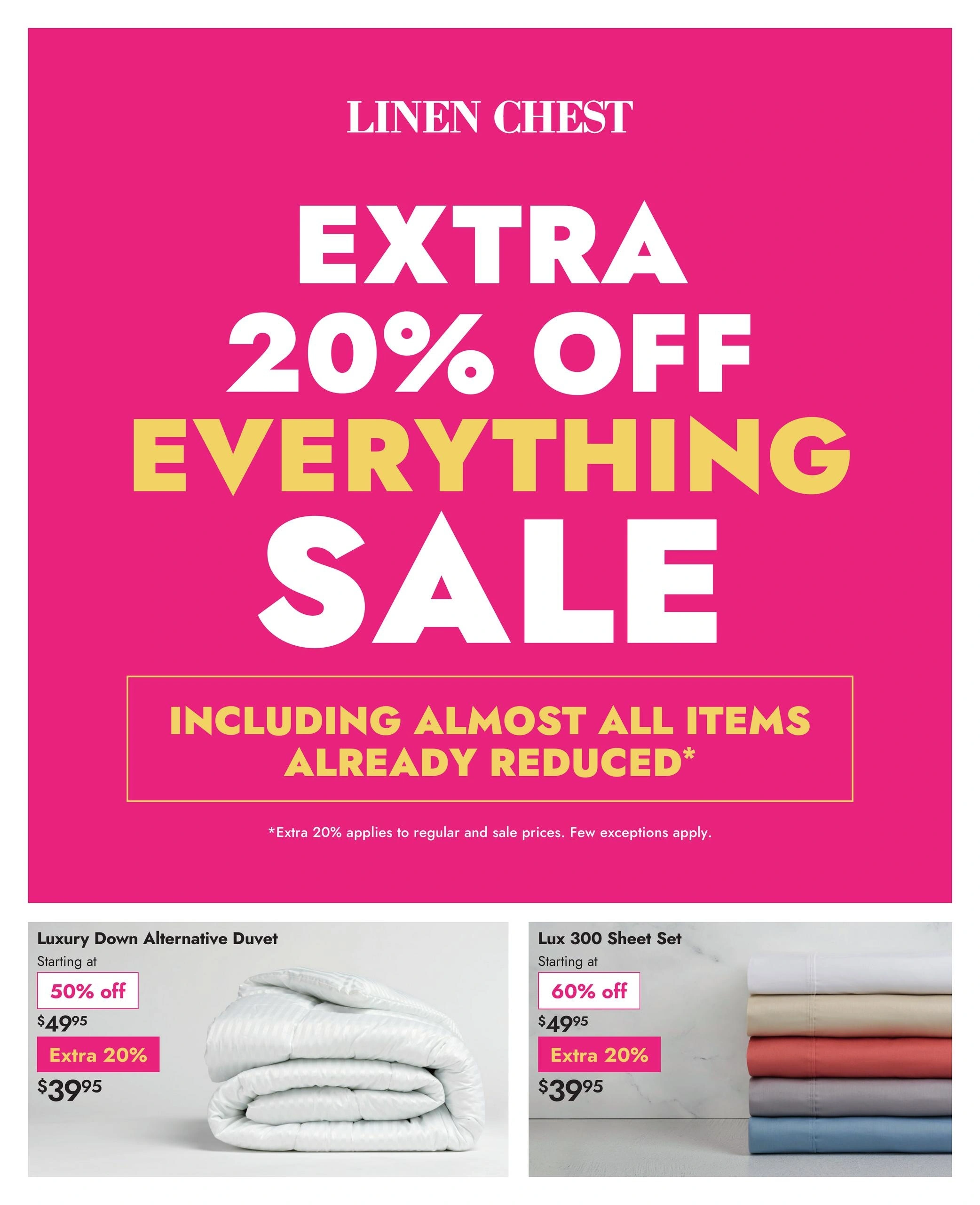 Linen Chest flyer page 1