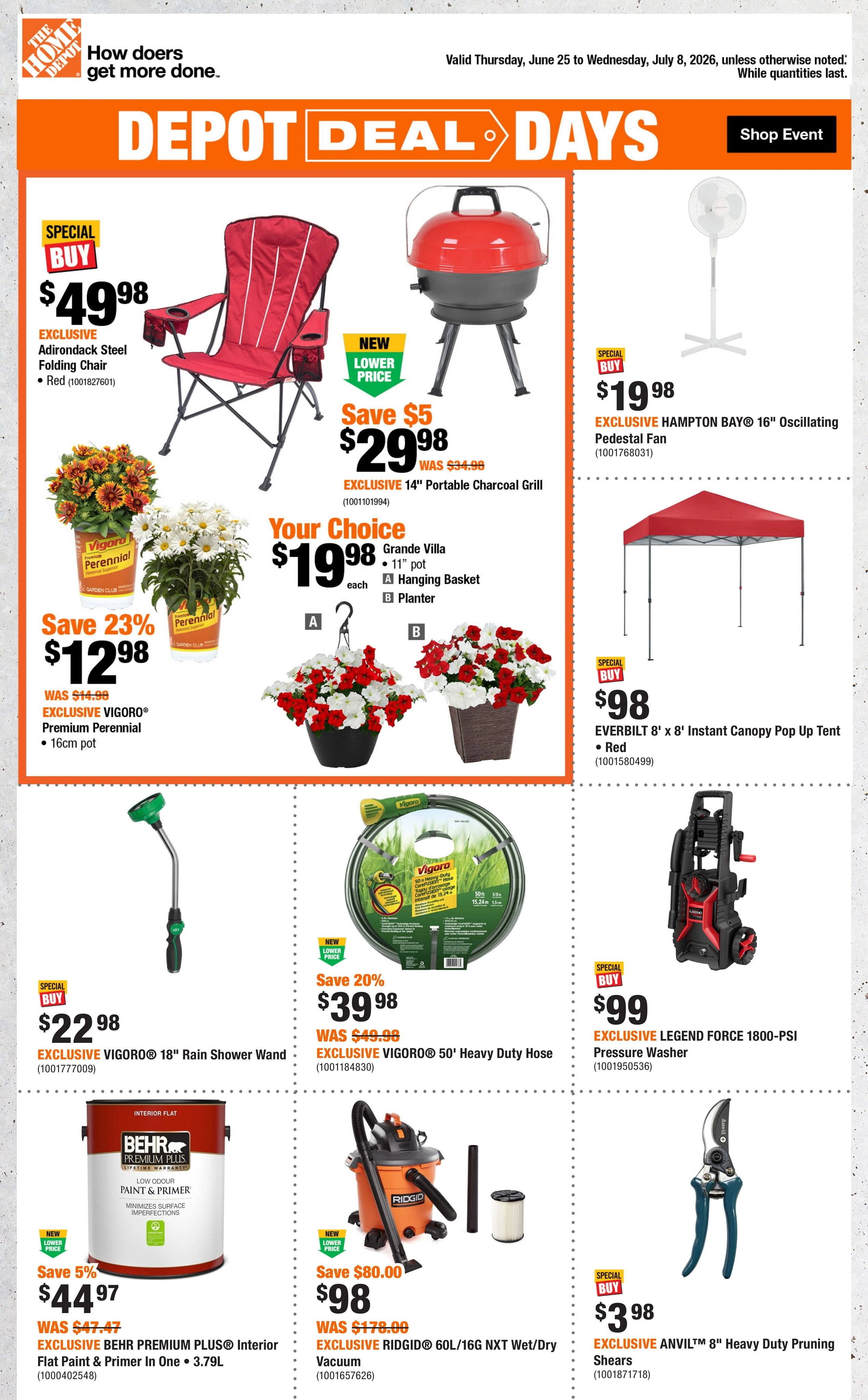 Home Depot flyer page 1