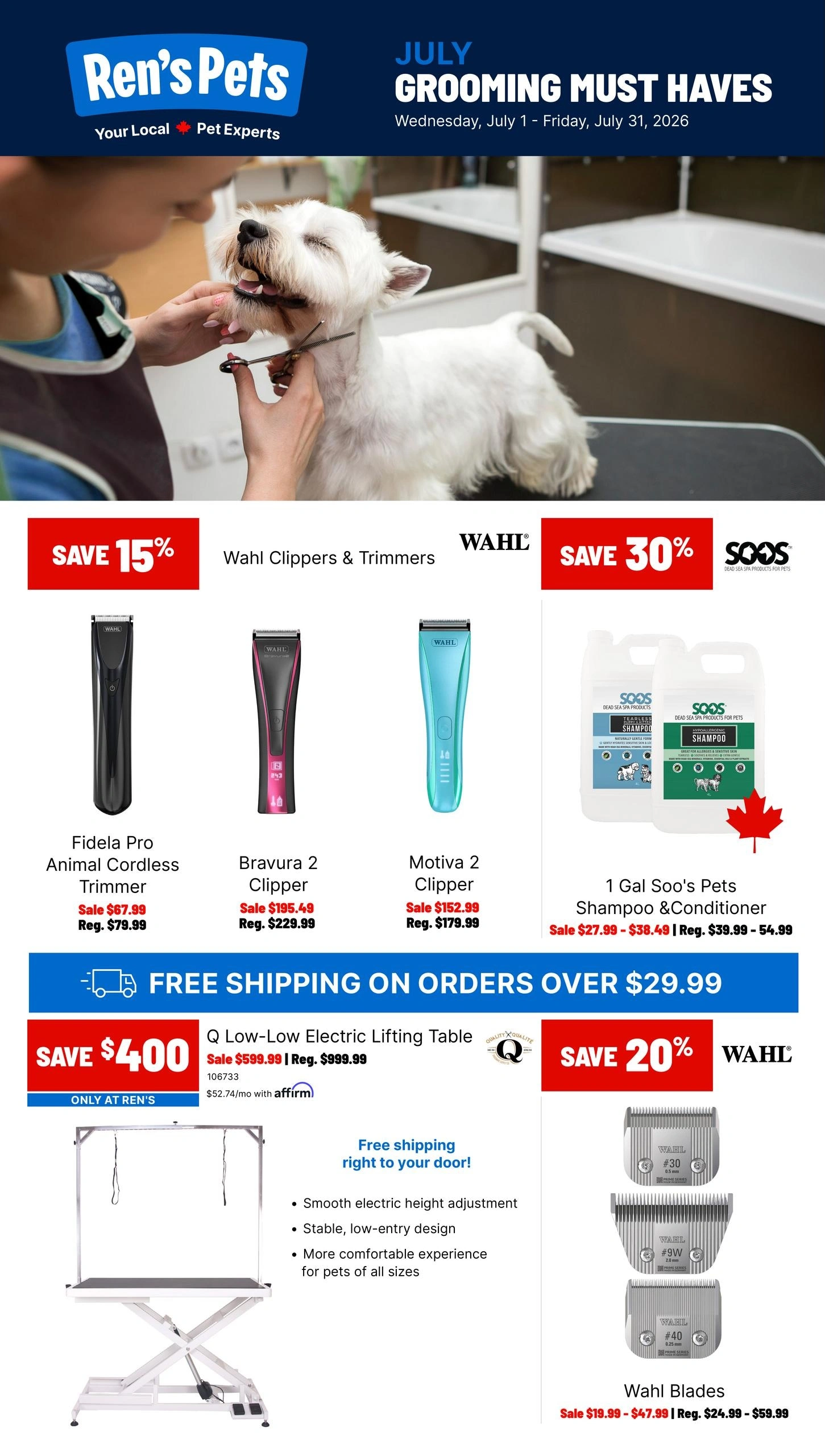 Ren's Pets flyer page 1
