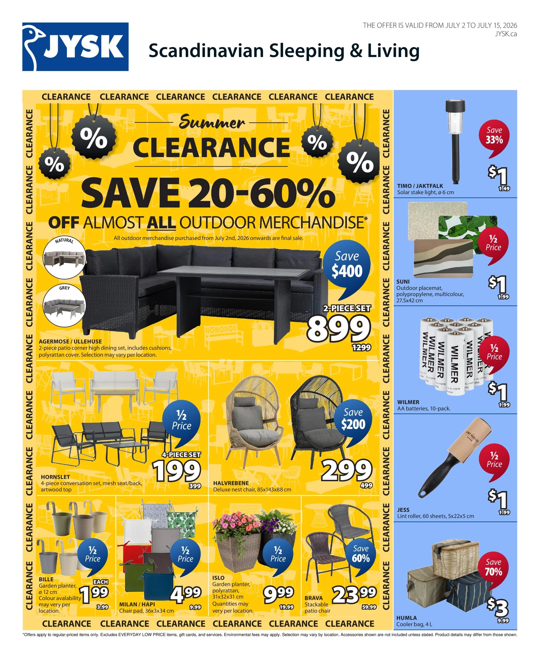 JYSK flyer page 1