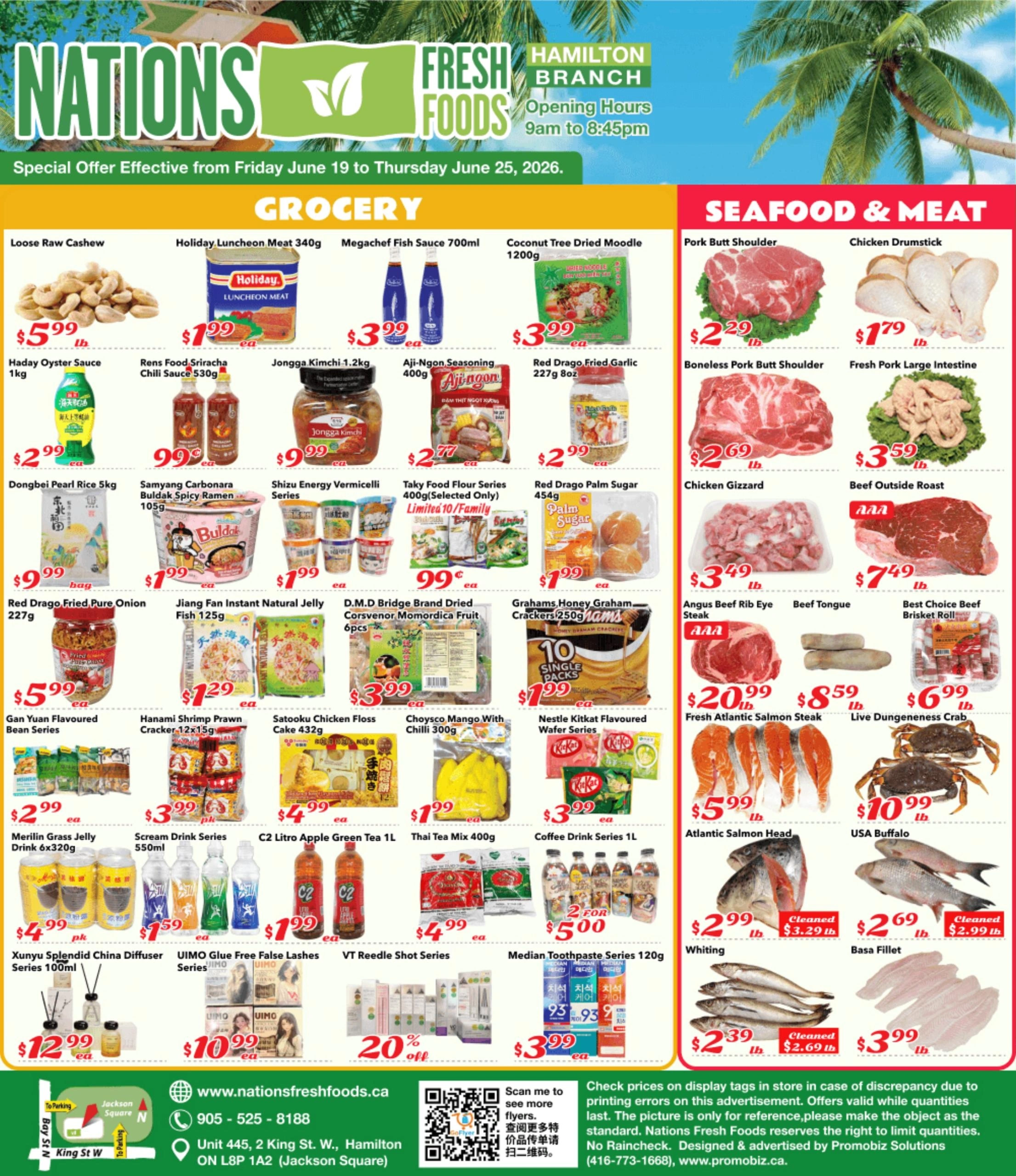 Nations Fresh Foods flyer page 1