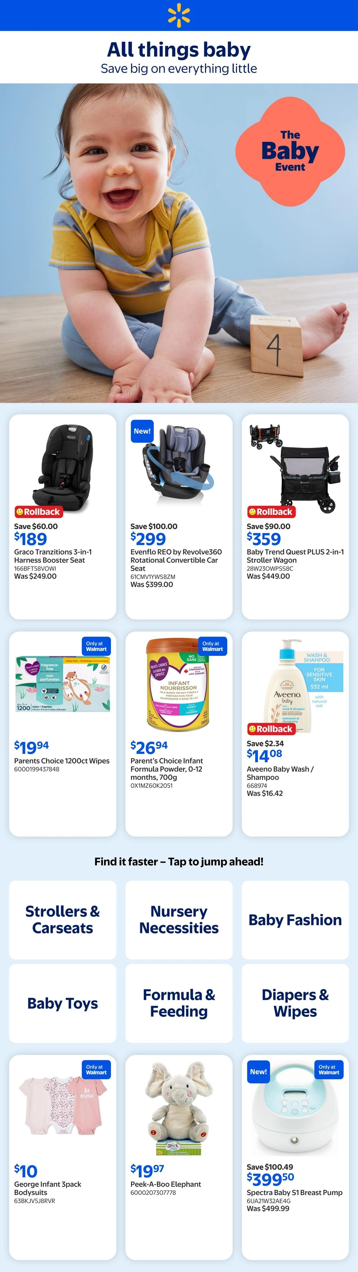 Walmart flyer page 1